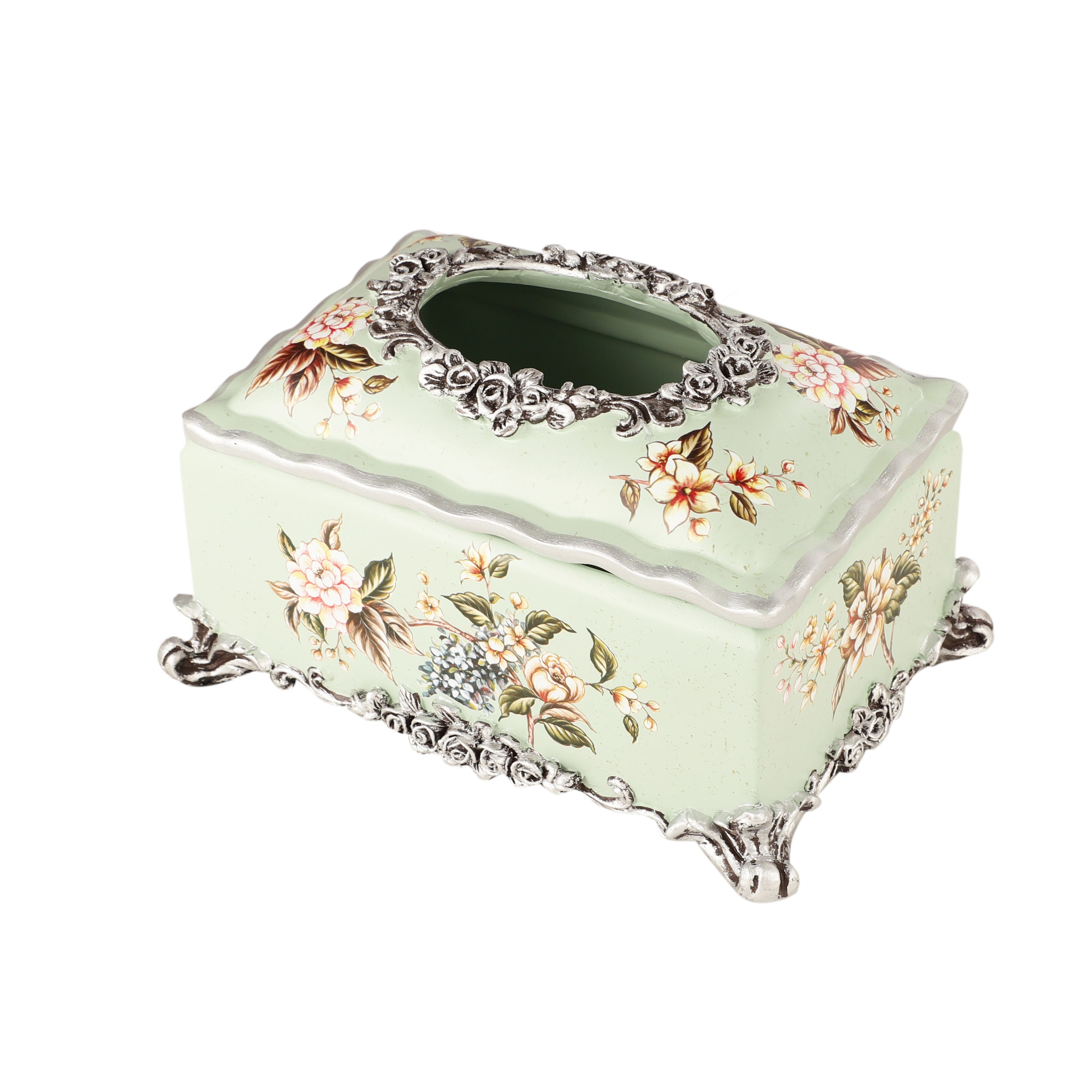 Gardenia Green Tissue Holder