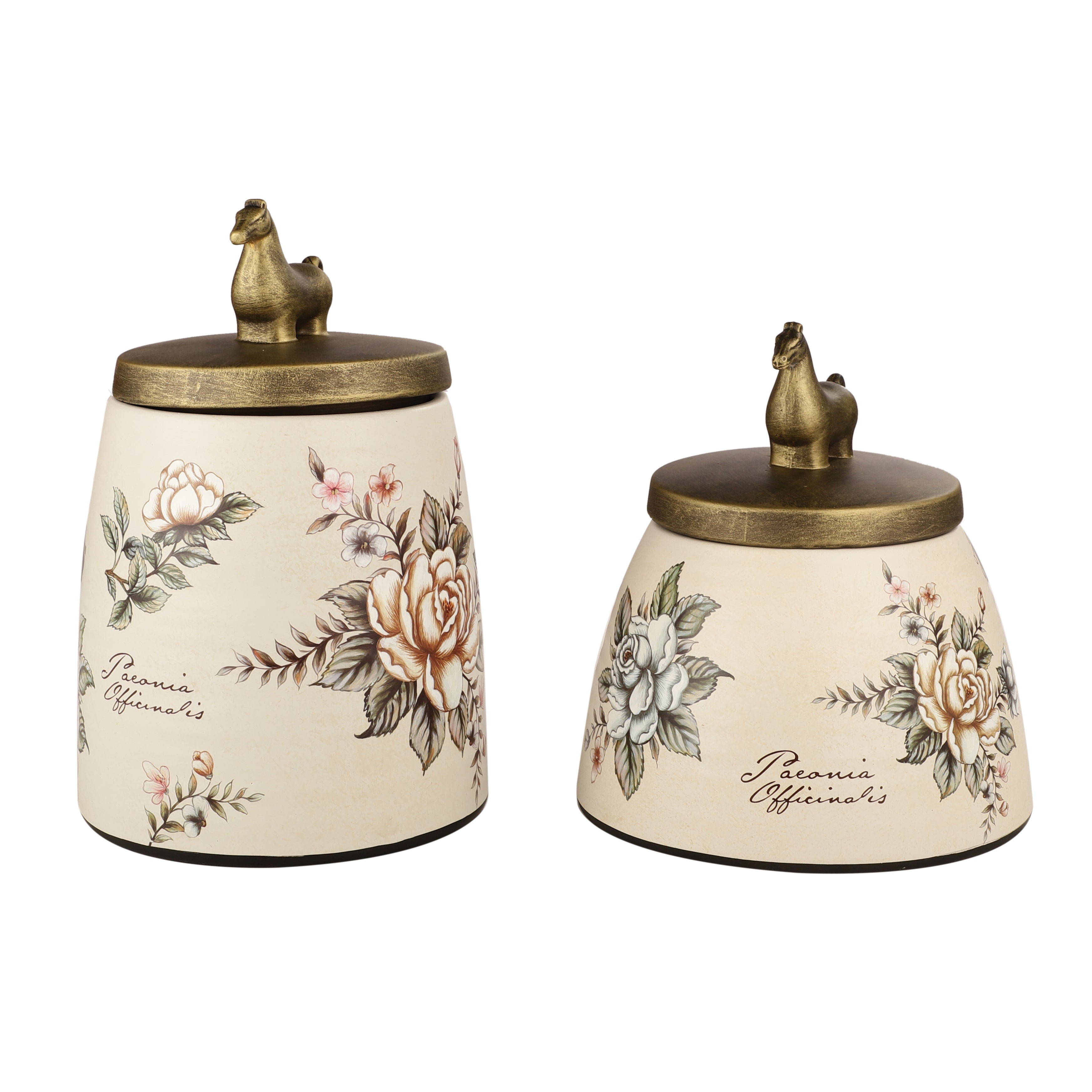 Midnight Floral Conical Jar (Single)