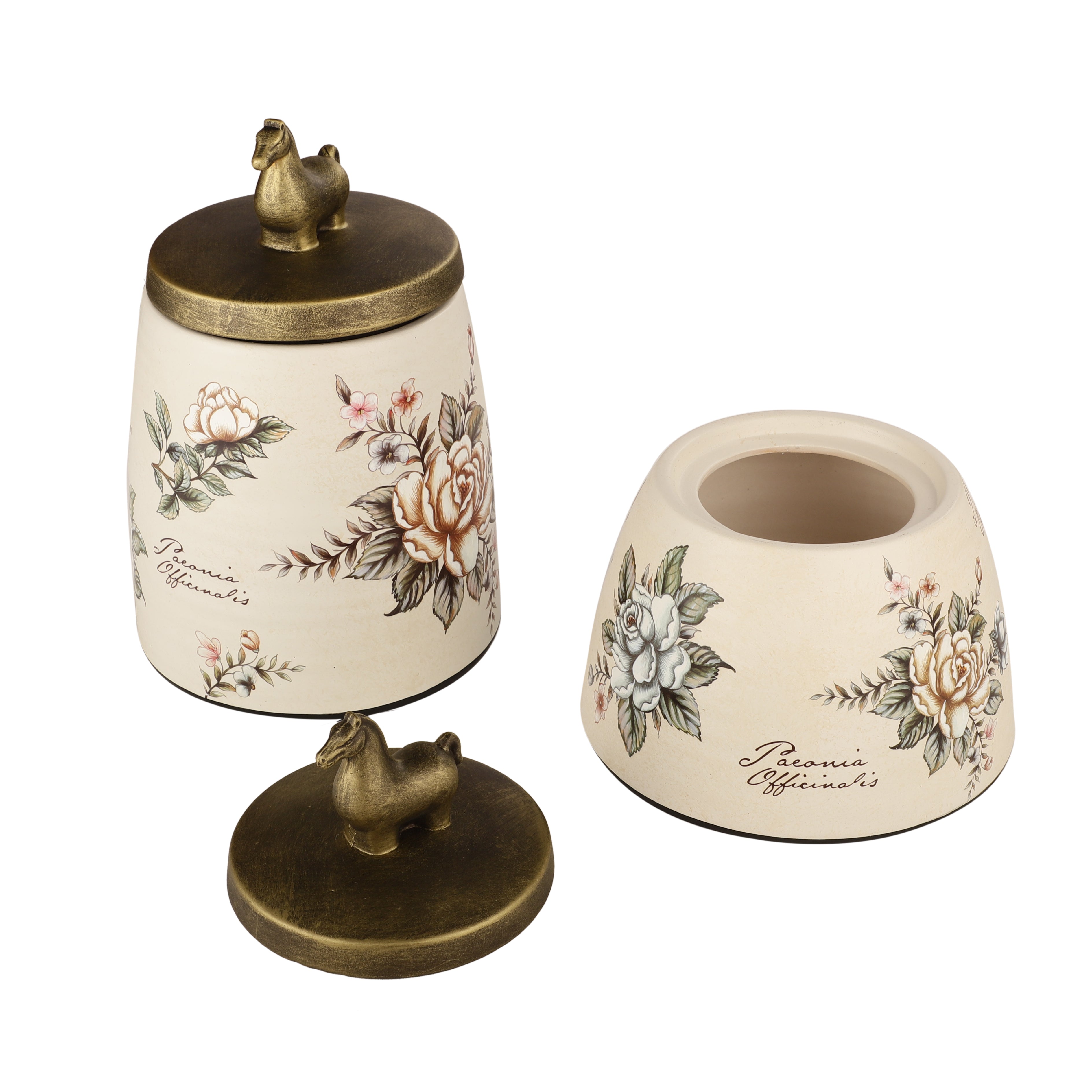 Midnight Floral Conical Jar (Single)