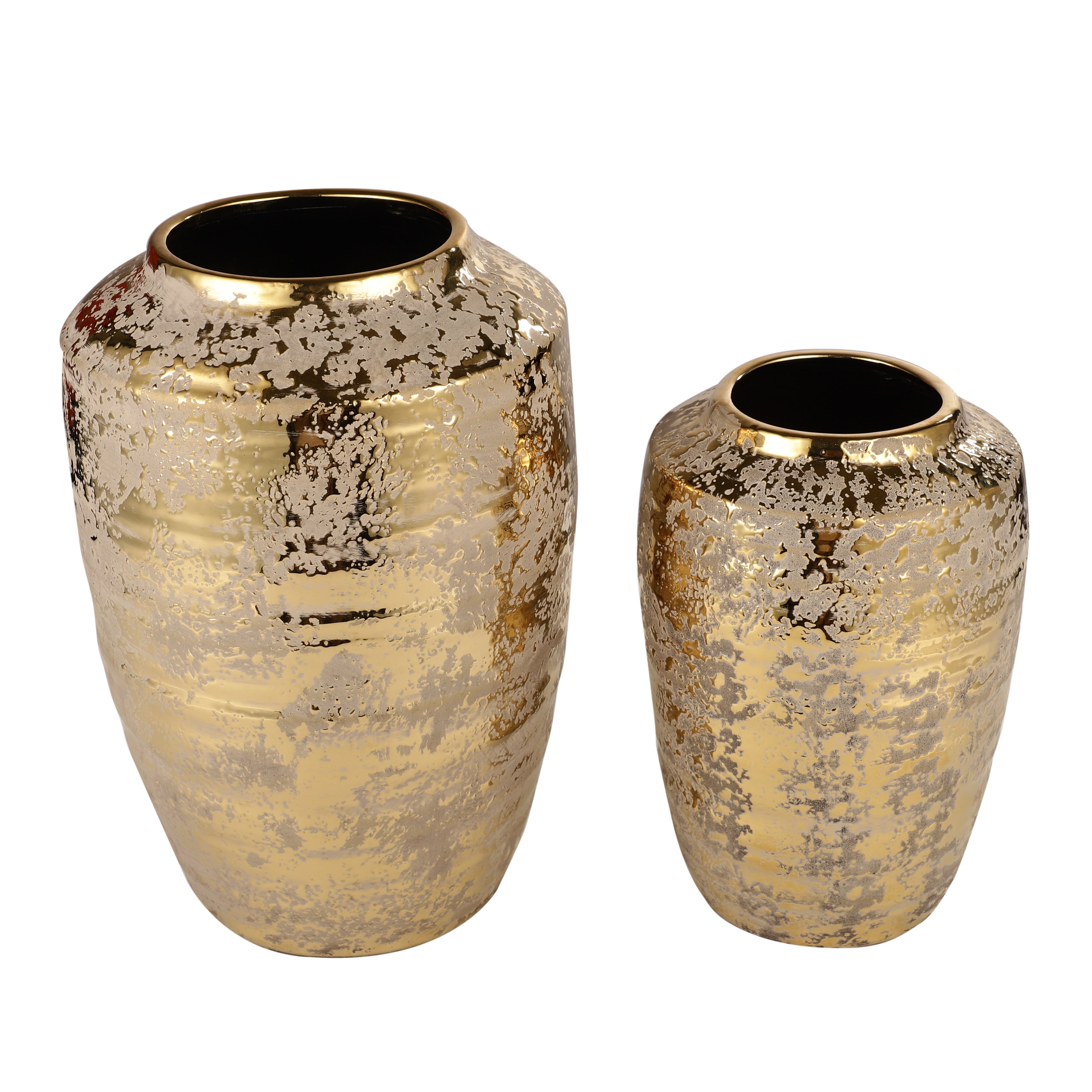 Luxe Gold Crackle Vase (Single)