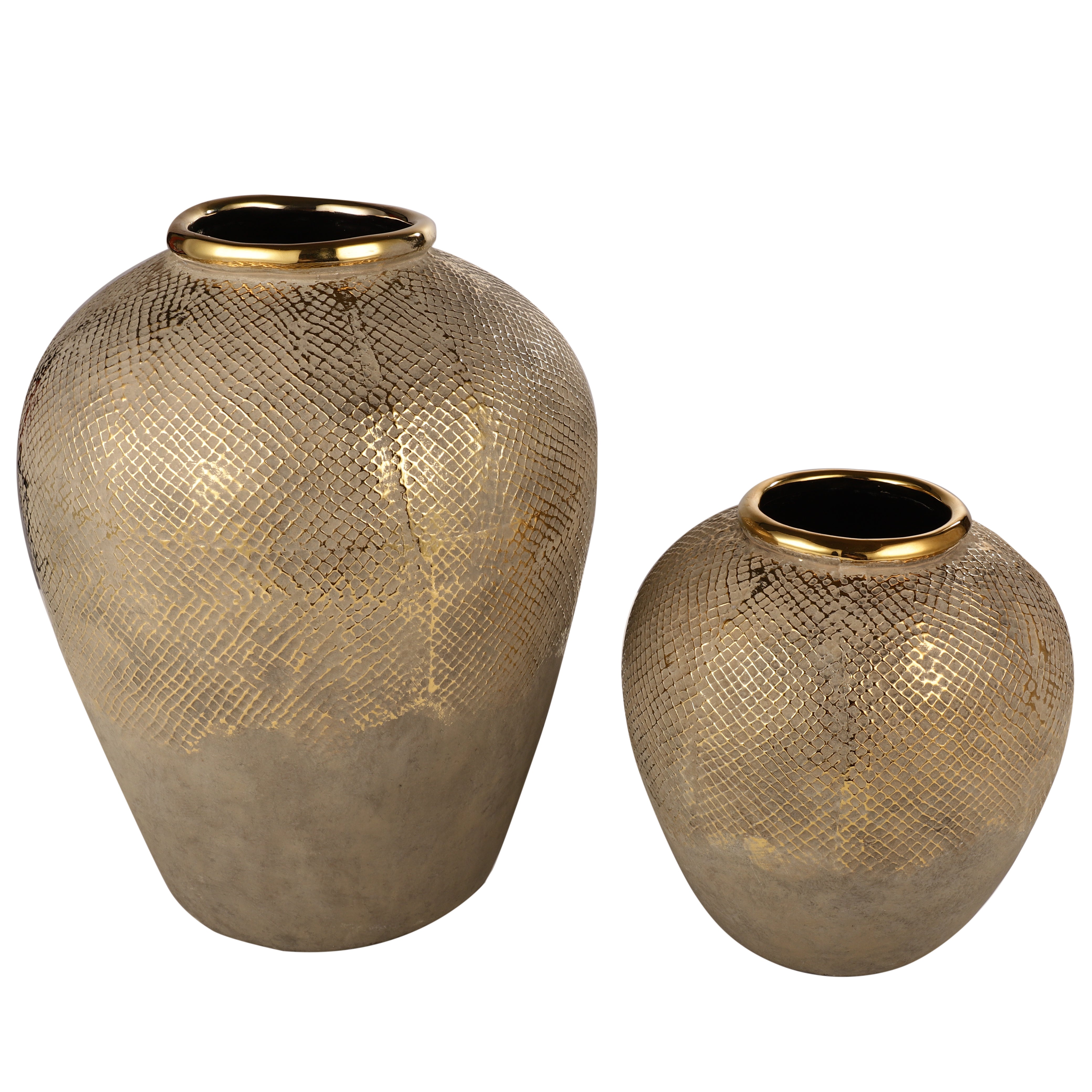 Luxe Gold Meshed Vase (Single)