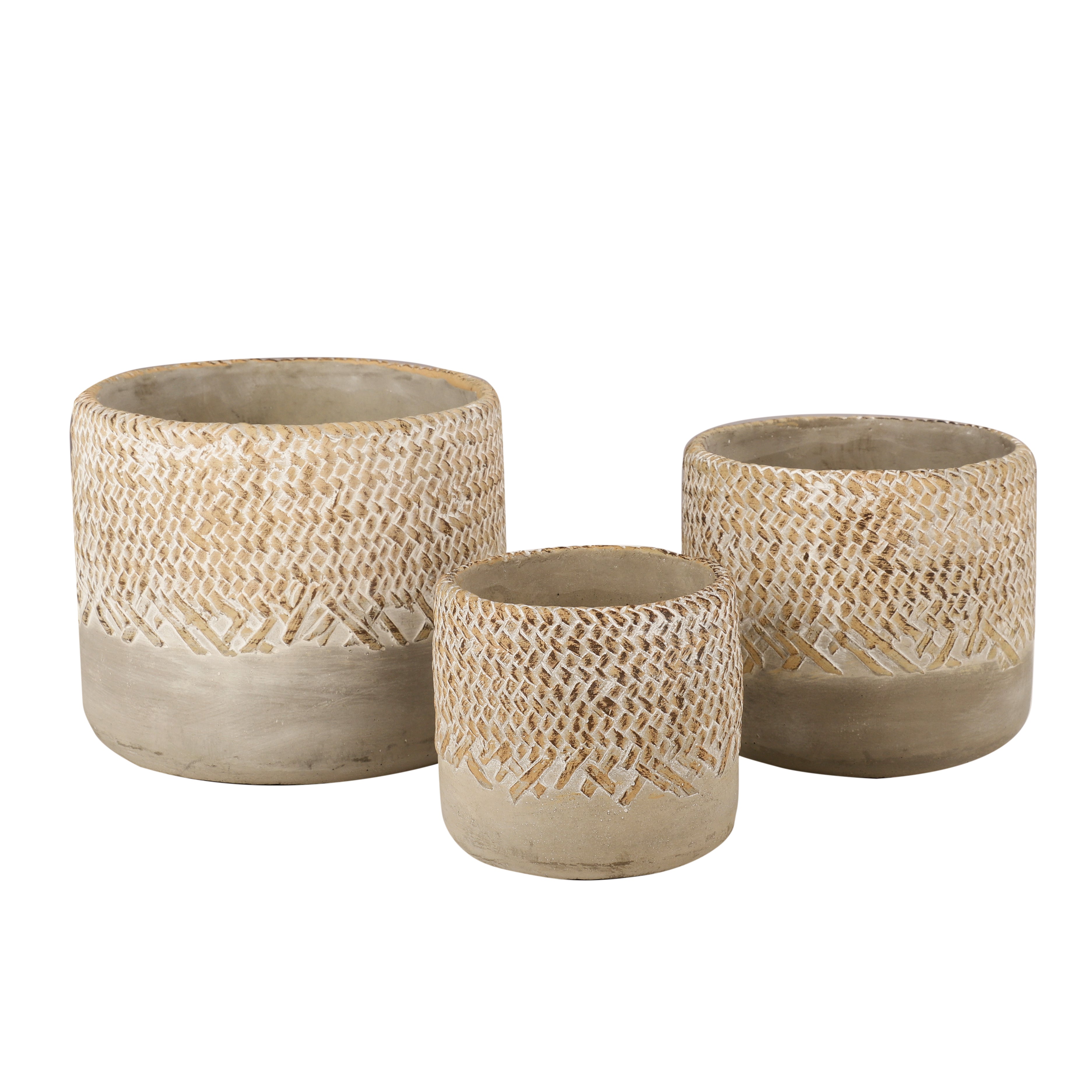 Wicker Pattern Planter (Single)