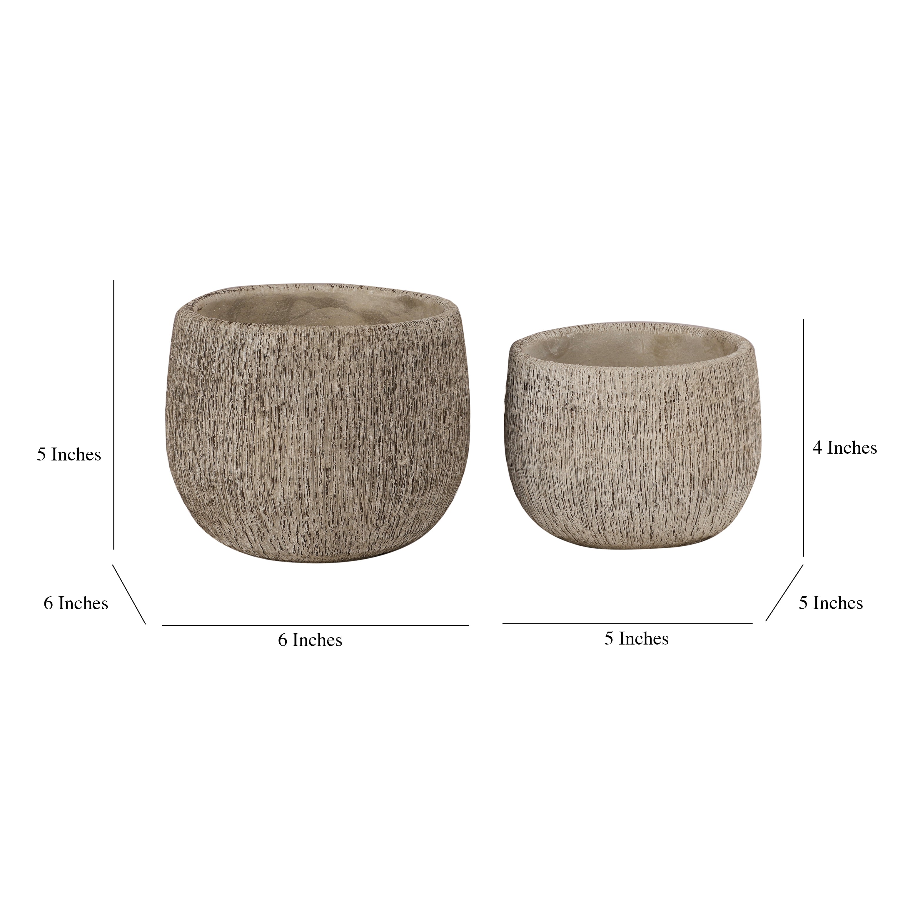 Texture Grey Planter (Single)