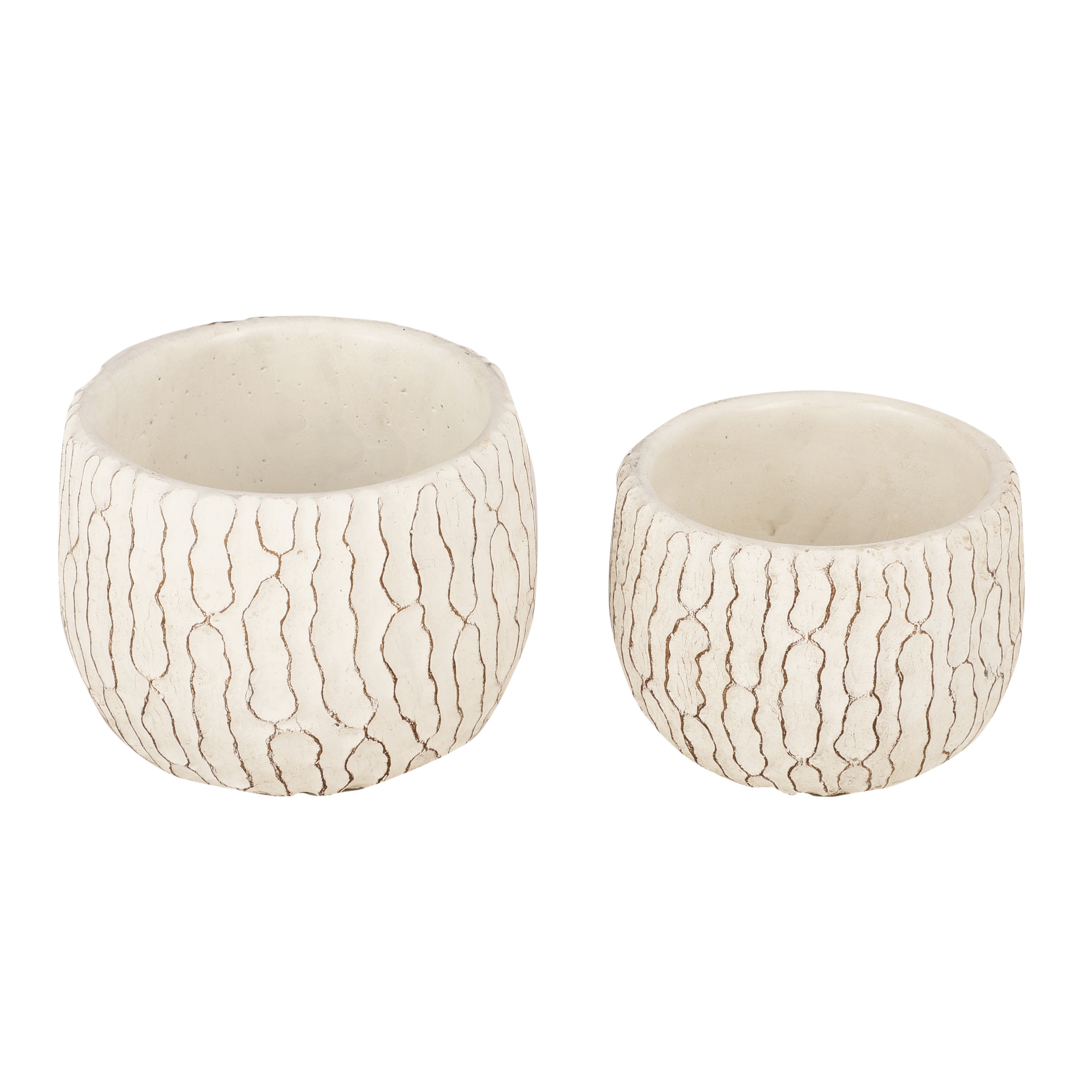 Tree Bark Textured Planter (Single)