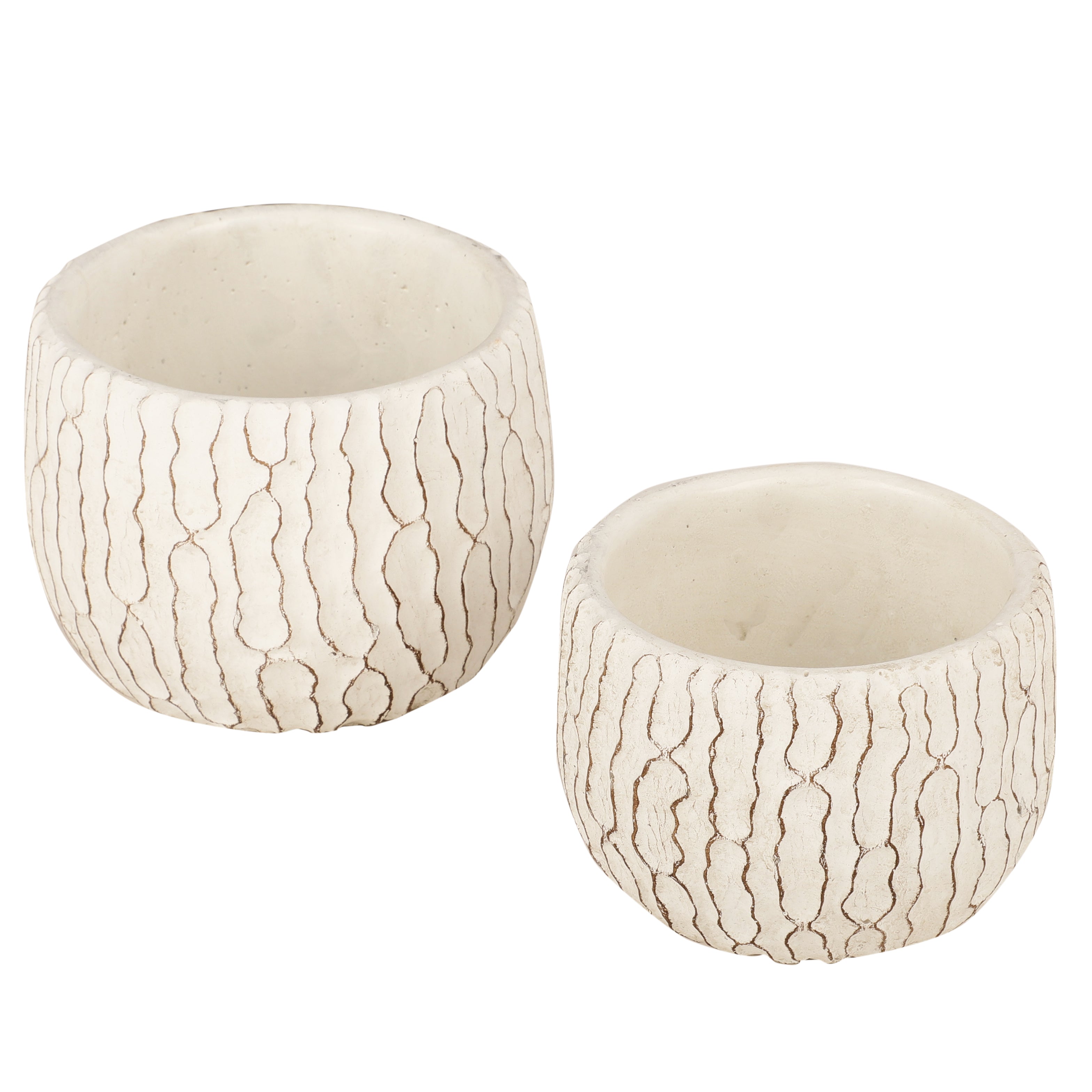 Tree Bark Textured Planter (Single)