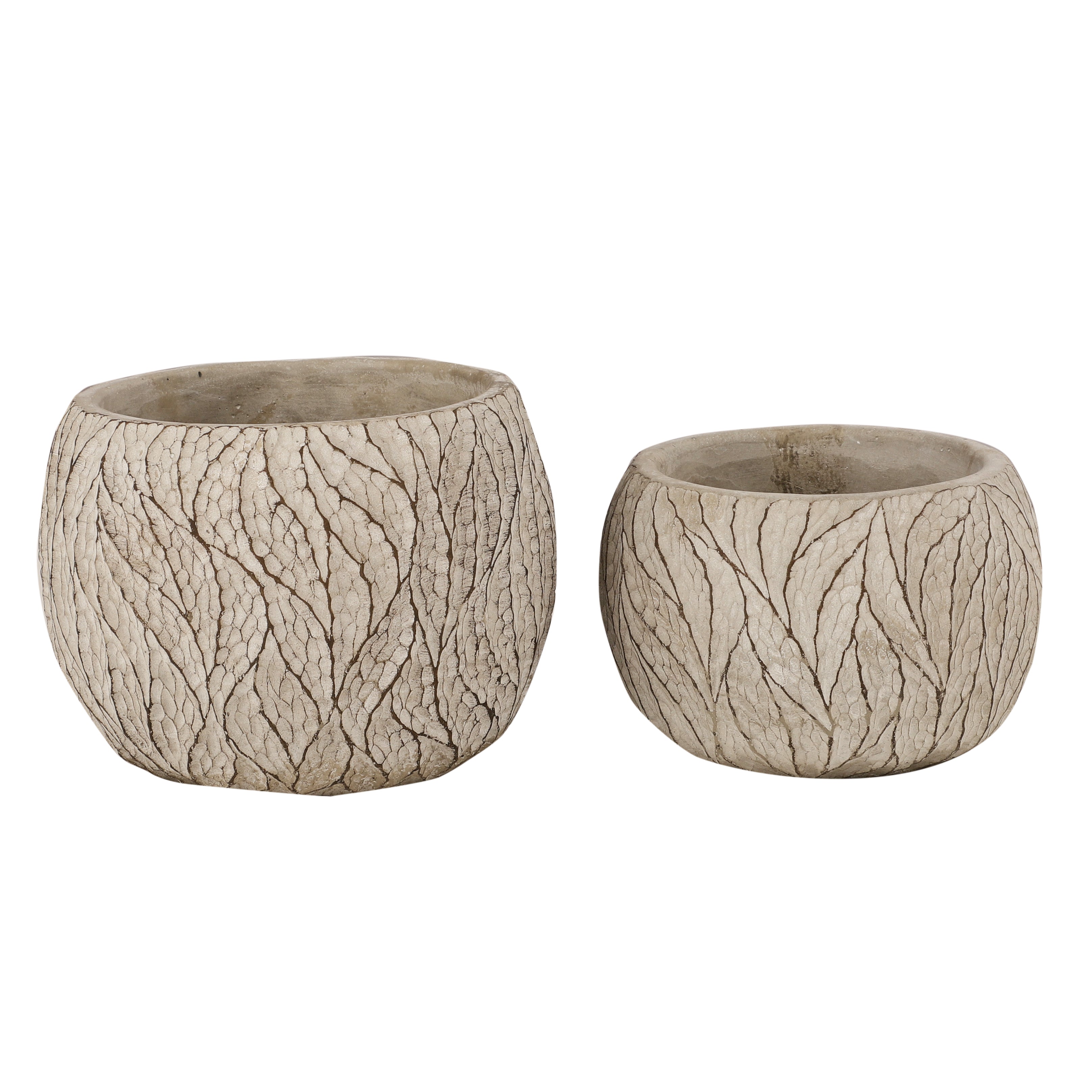 Grey Bush Pattern Planter (Single)