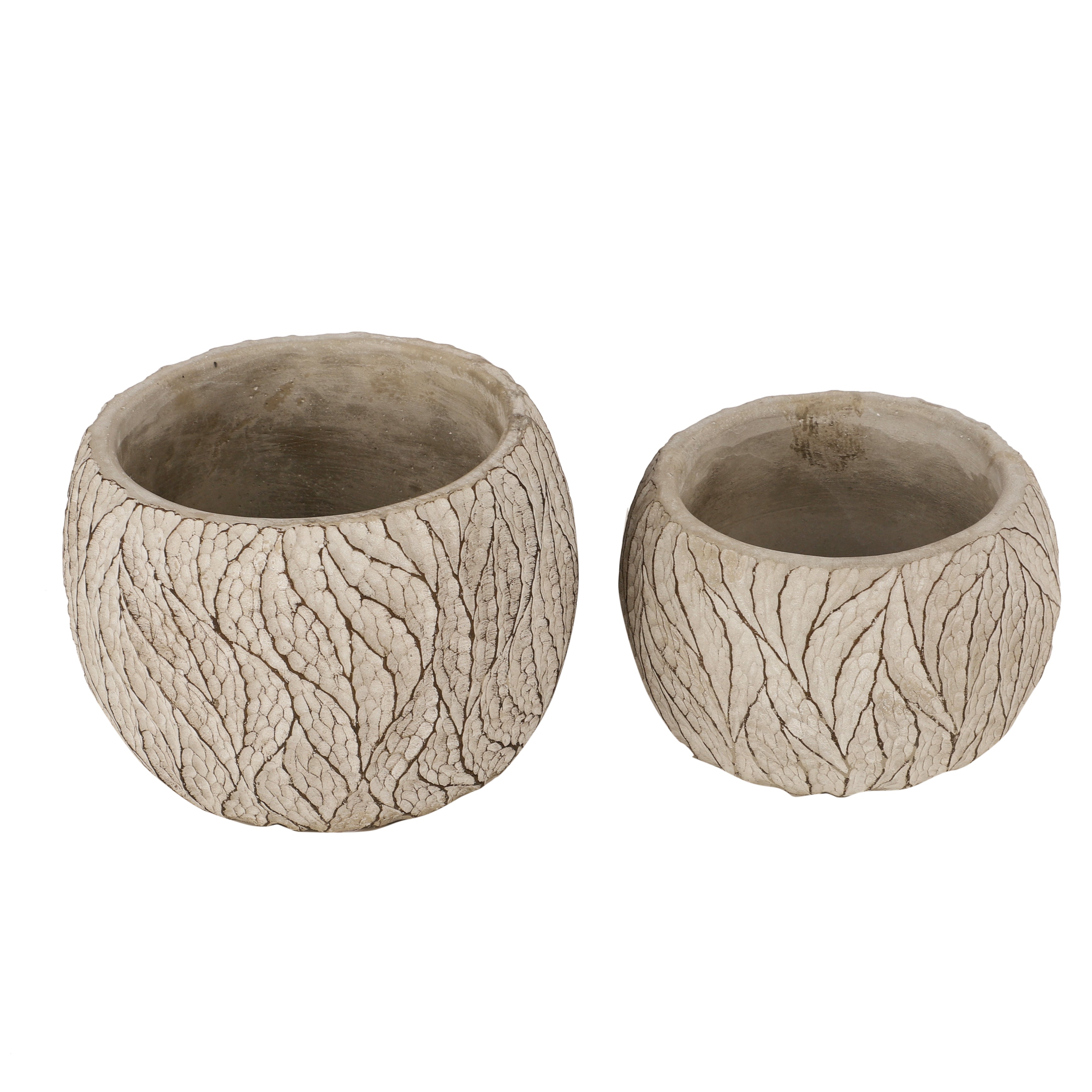 Grey Bush Pattern Planter (Single)