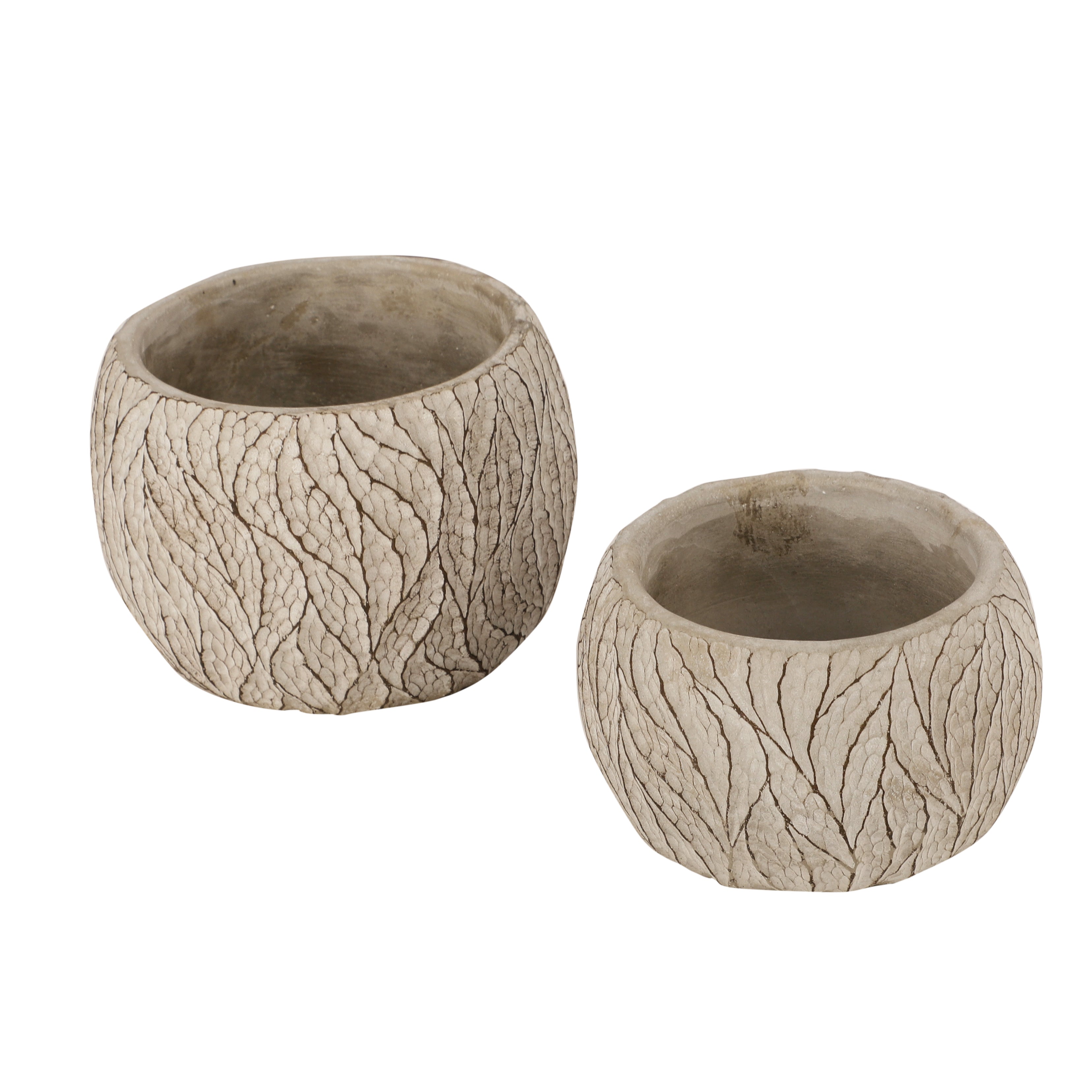 Grey Bush Pattern Planter (Single)