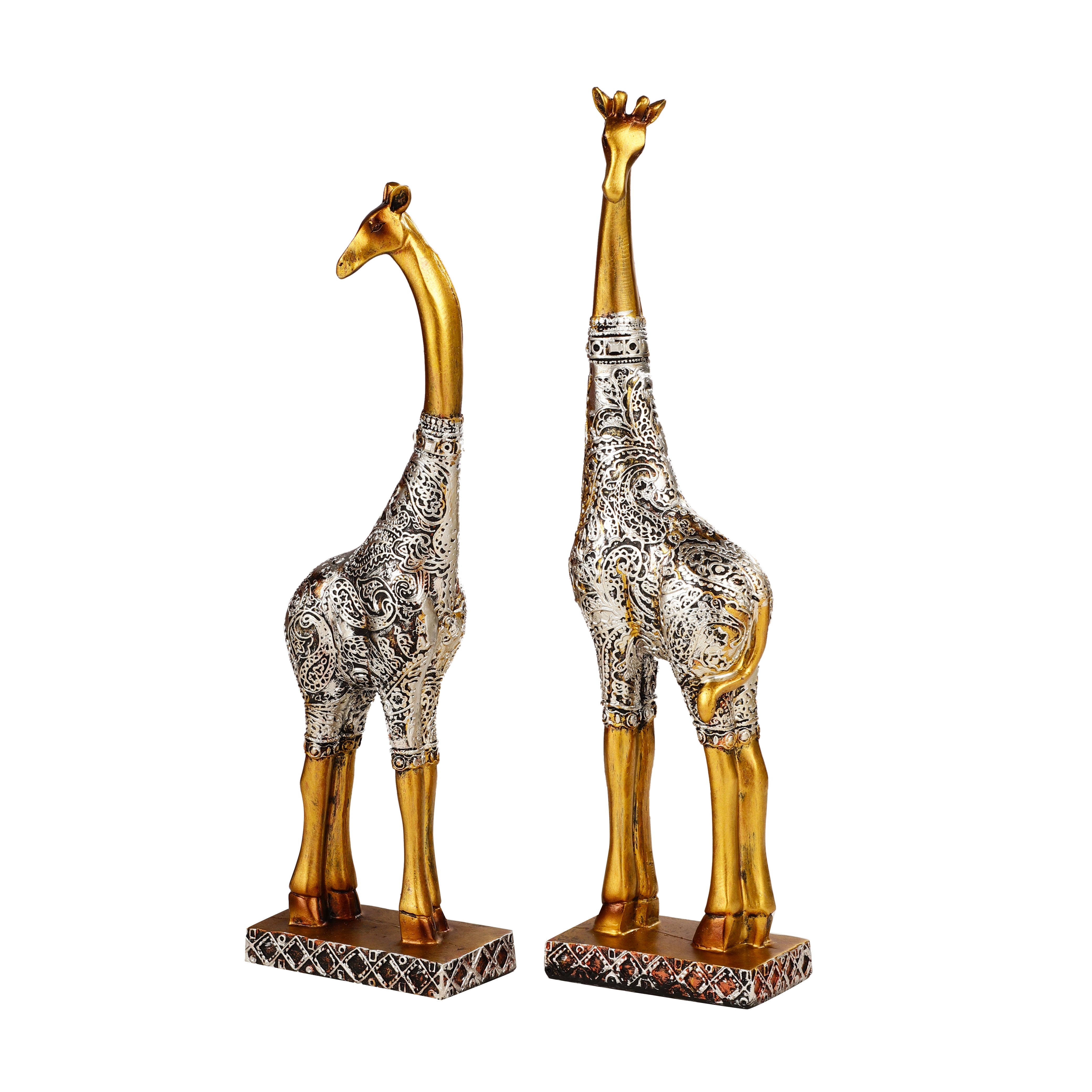 Couple Giraffe Statue Set (Set of 2)