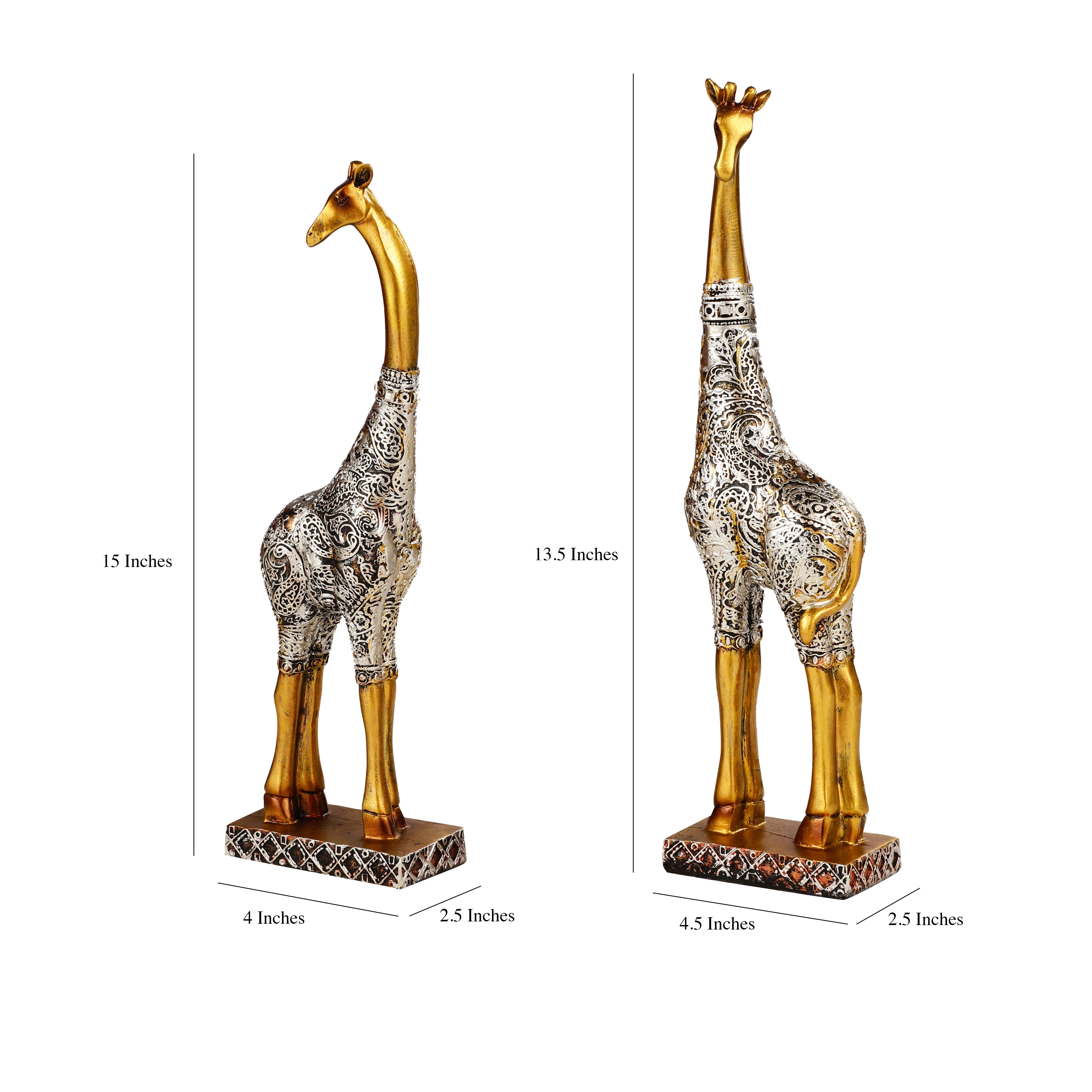 Couple Giraffe Statue Set (Set of 2)