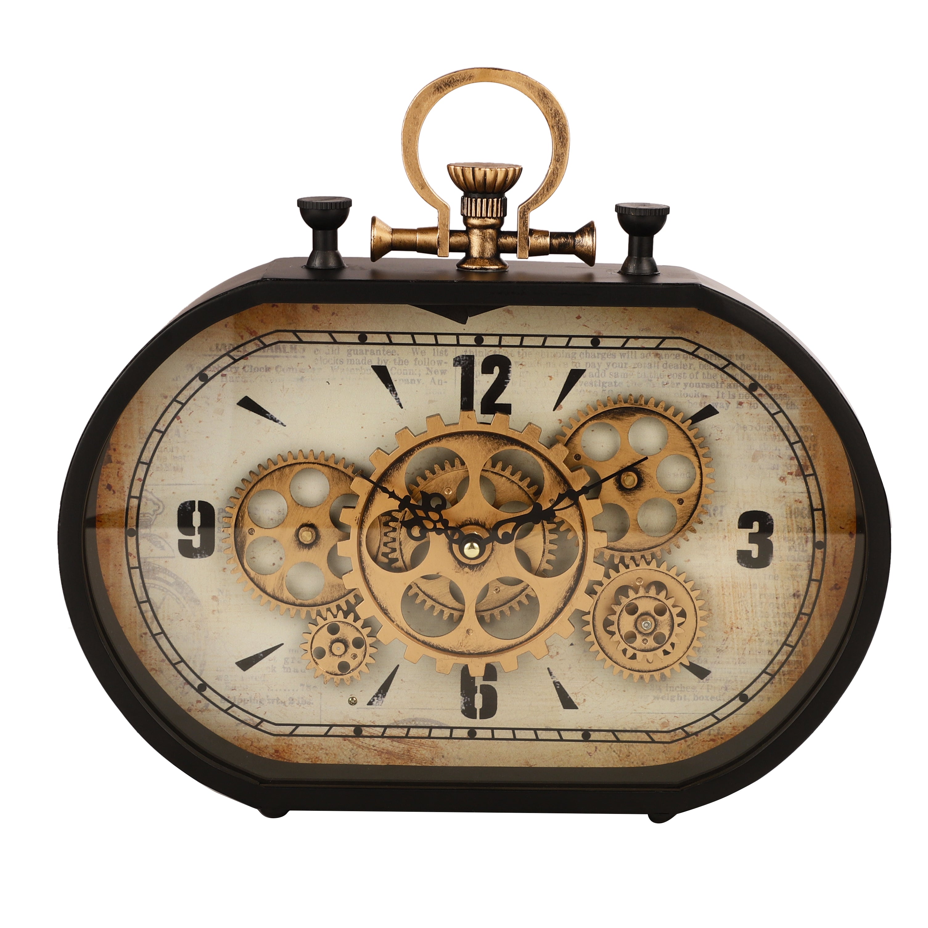 Oval Stop Watch Table Clock