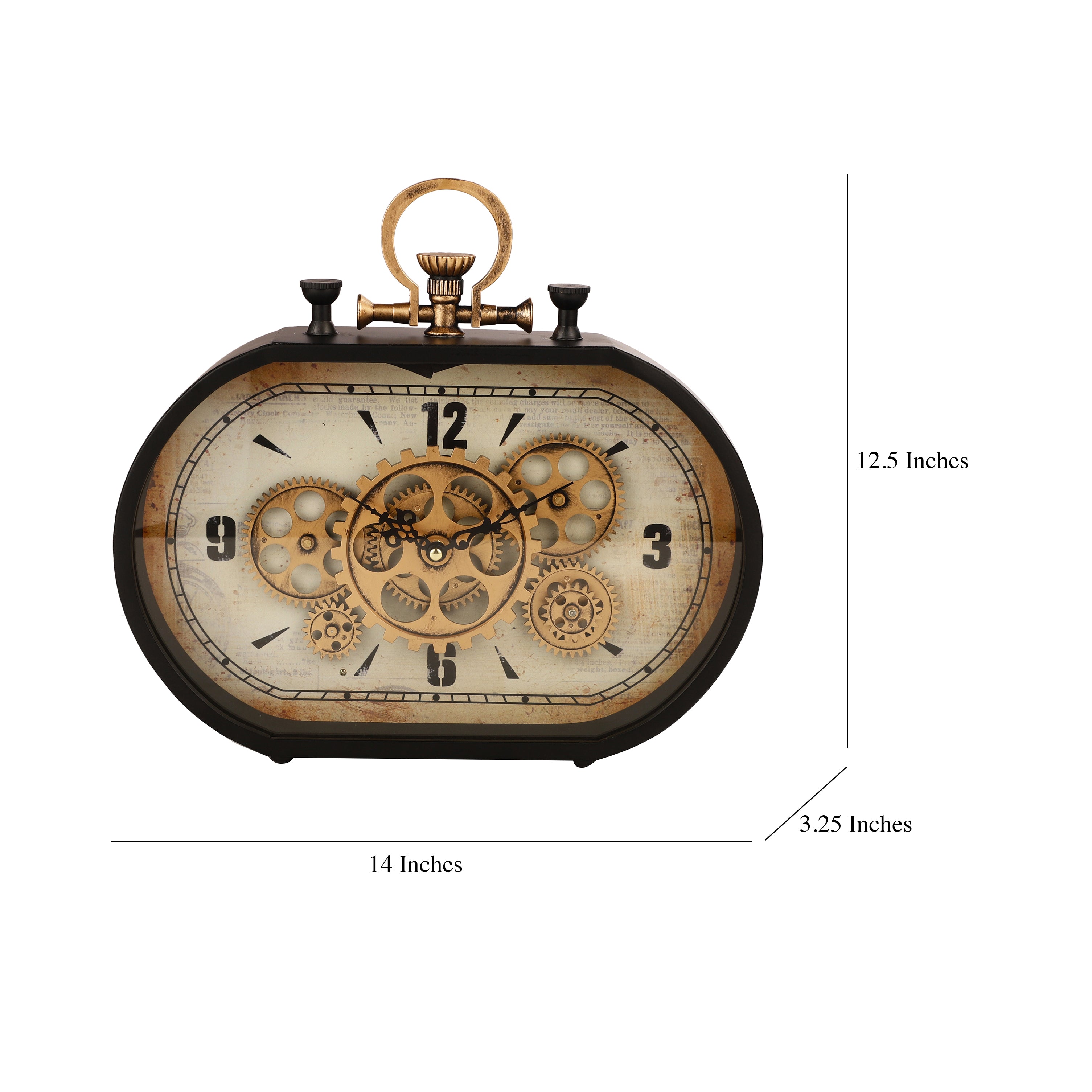 Oval Stop Watch Table Clock