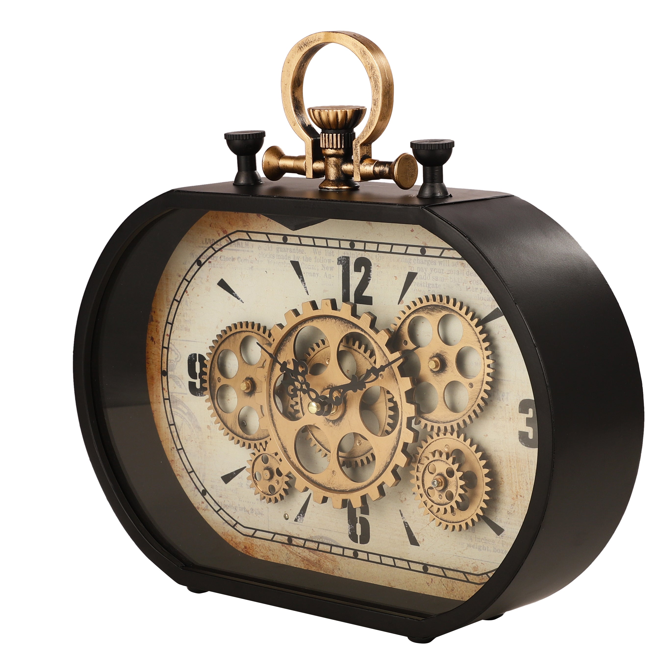 Oval Stop Watch Table Clock