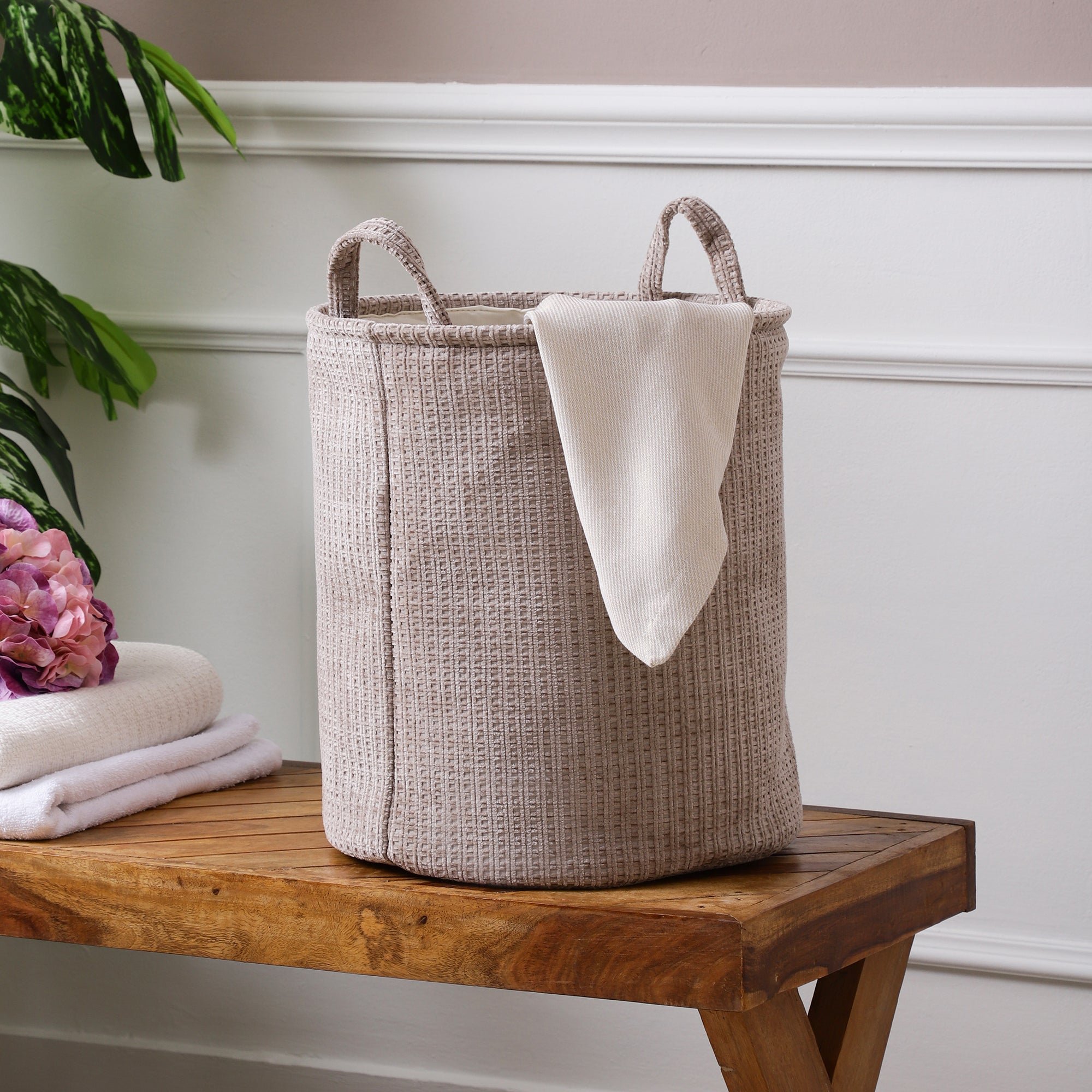 Sable Suede Laundry Tote