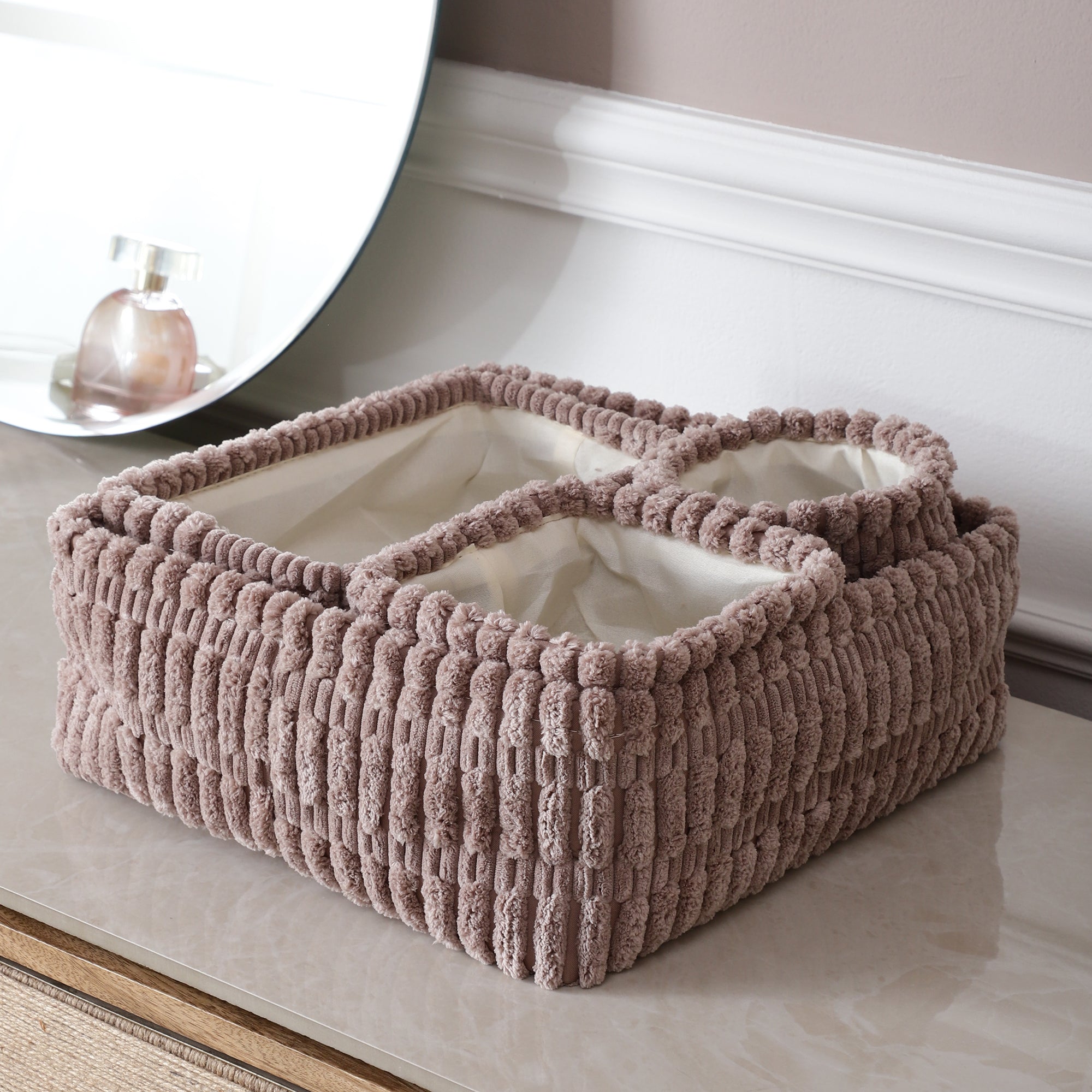 HushNest Quartet Storage Bins - Brown (Set of 4)