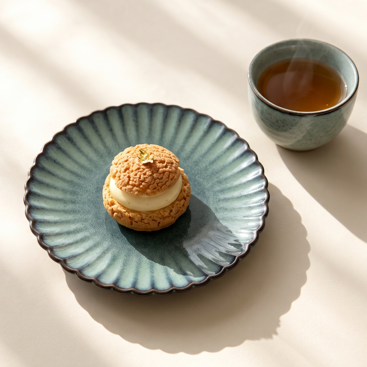 Jade Lagoon Scalloped Quarter Plate (Set of 2)