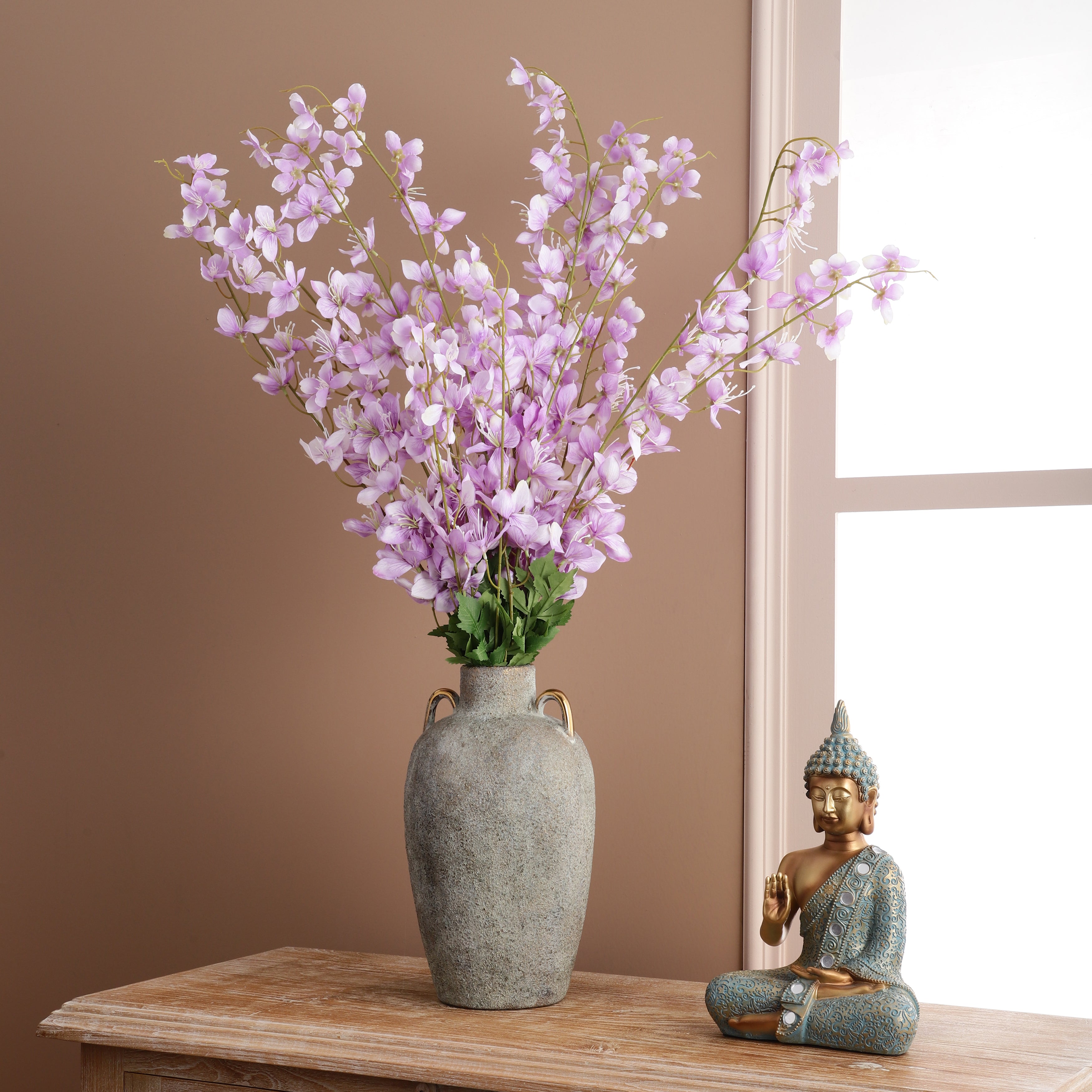 Faux Mauve Delphinium Stick (Single)