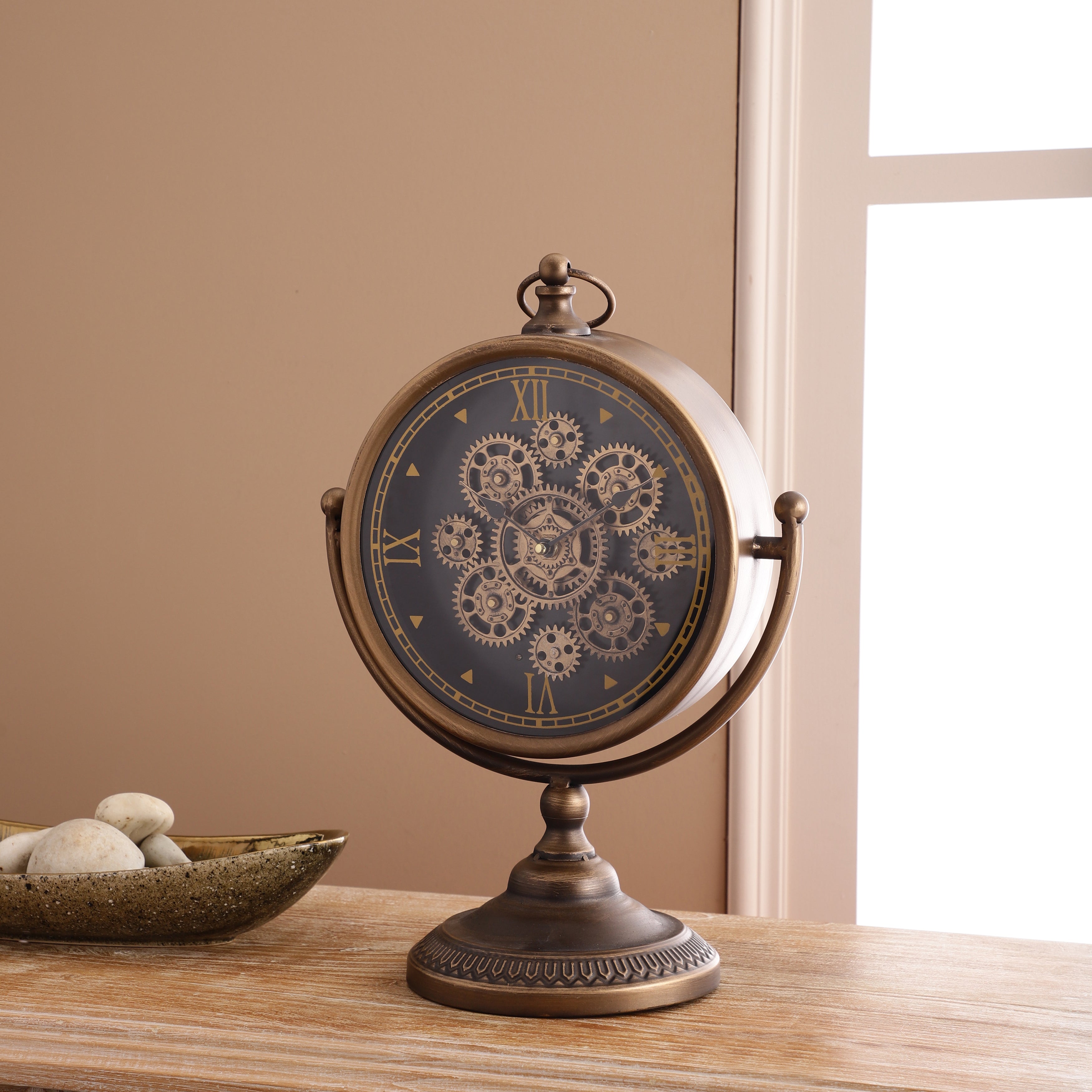 Antique Gold Mounted Table Clock