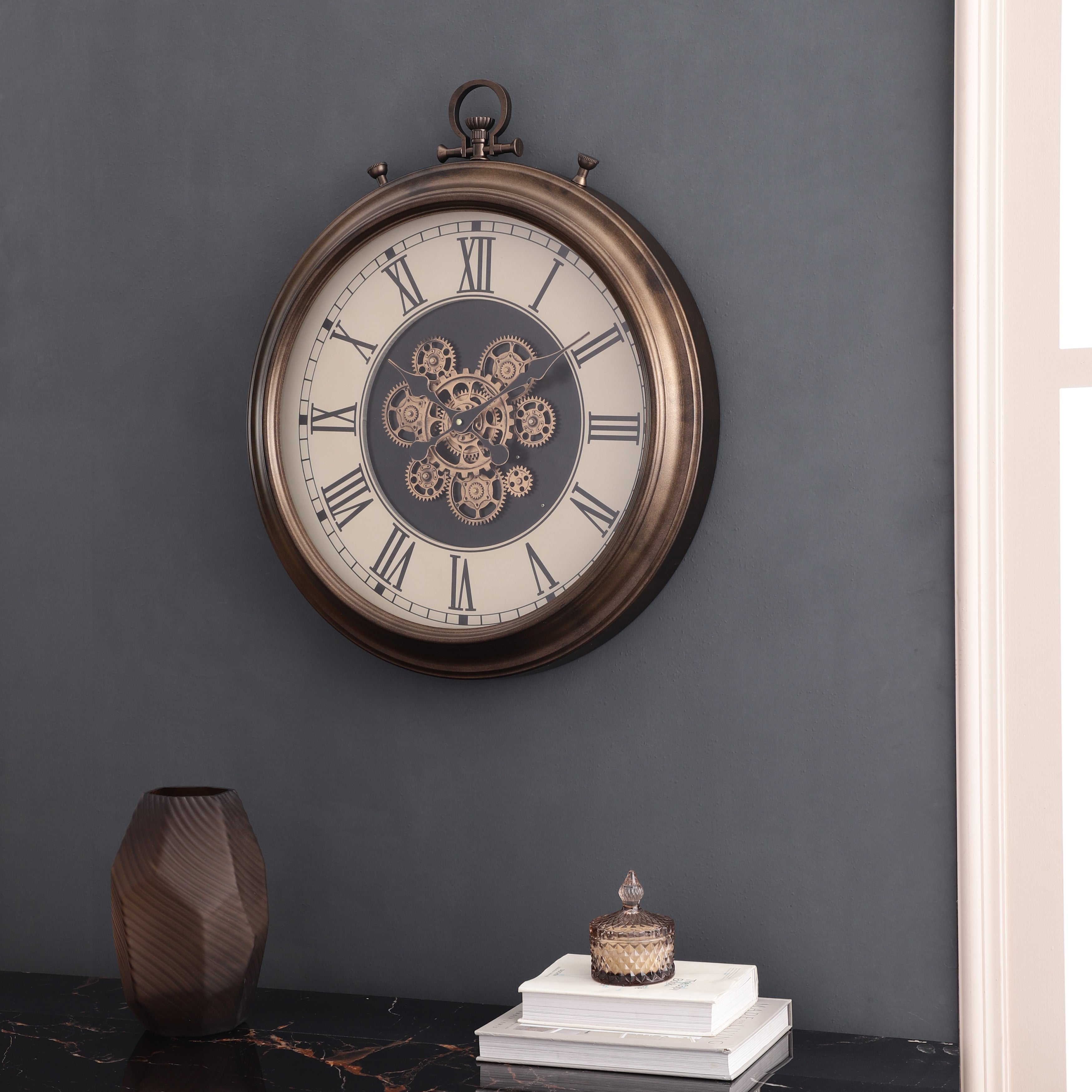 Antique Gold Wall Clock