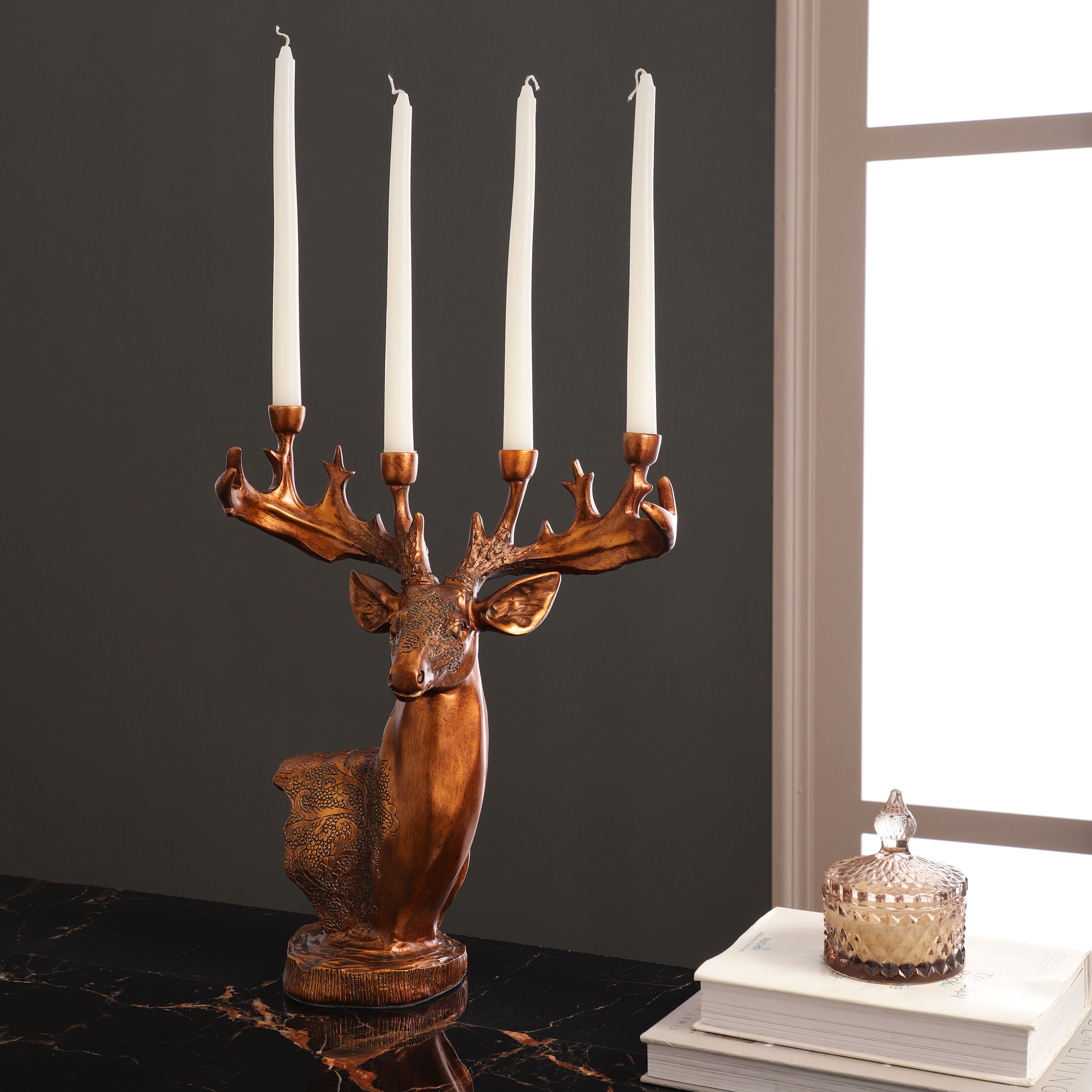 Stag Antlers Candle Stand