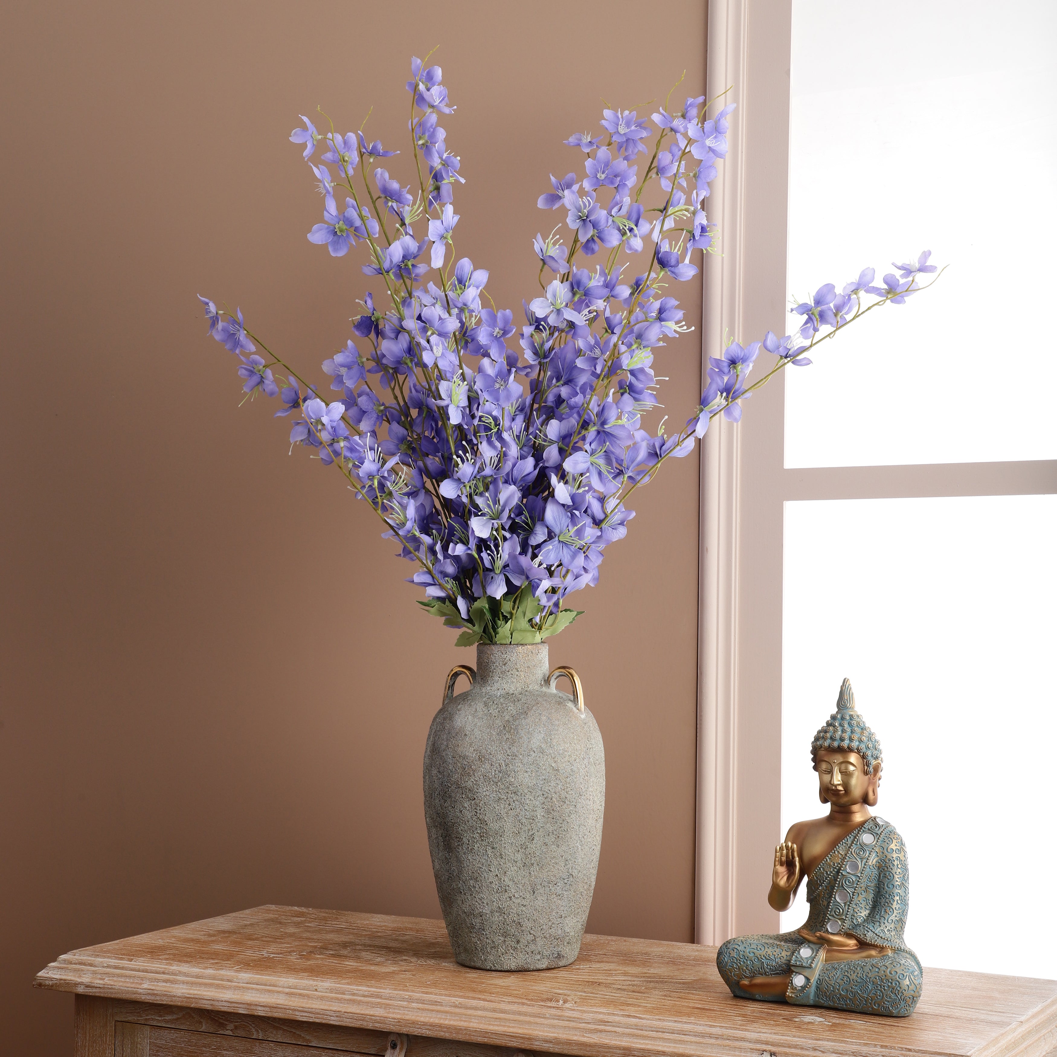 Faux Purple Delphinium Stick (Single)