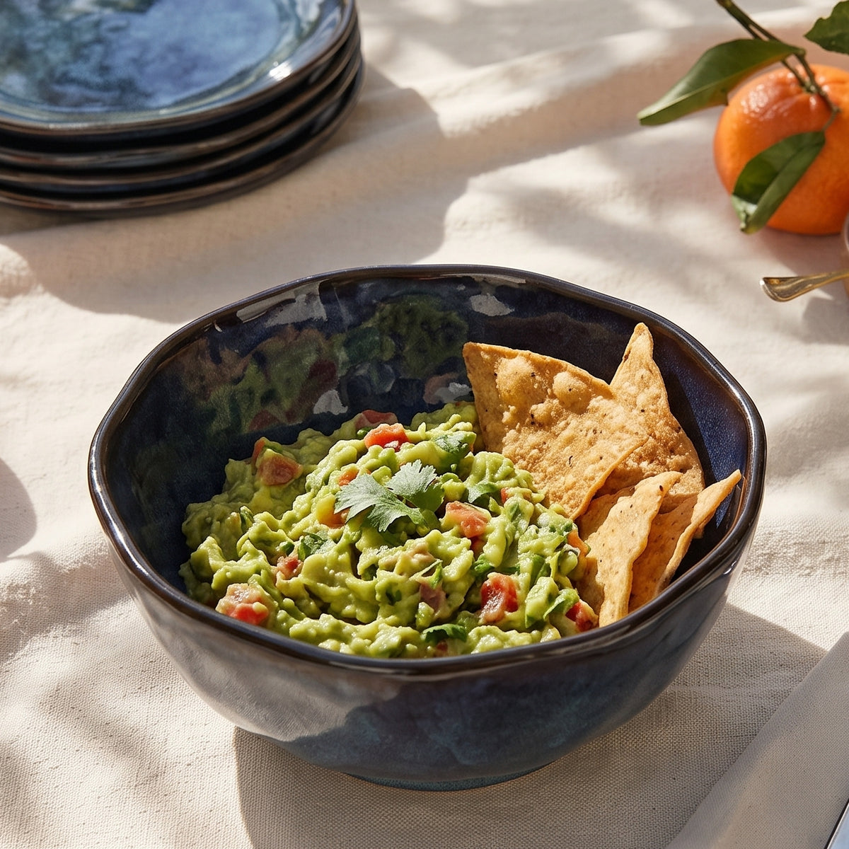 Midnight Lagoon Ceramic Bowl