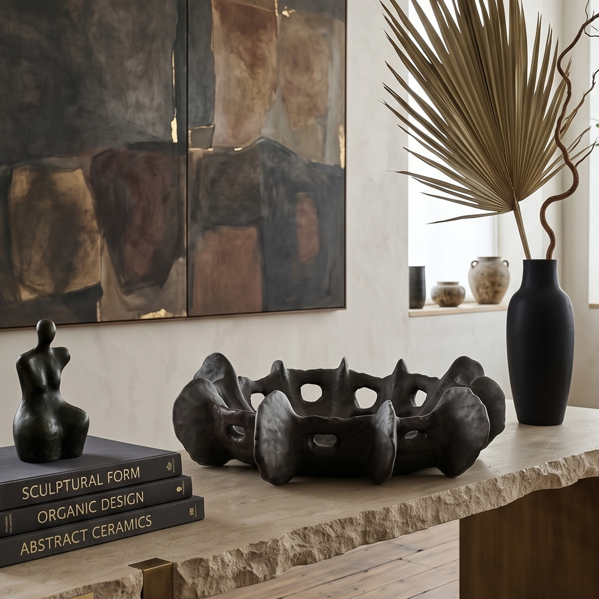 Onyx Crown Decor Bowl