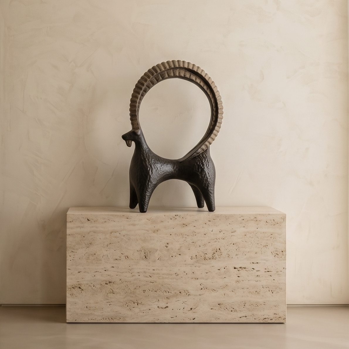 Onyx Ibex Figurine