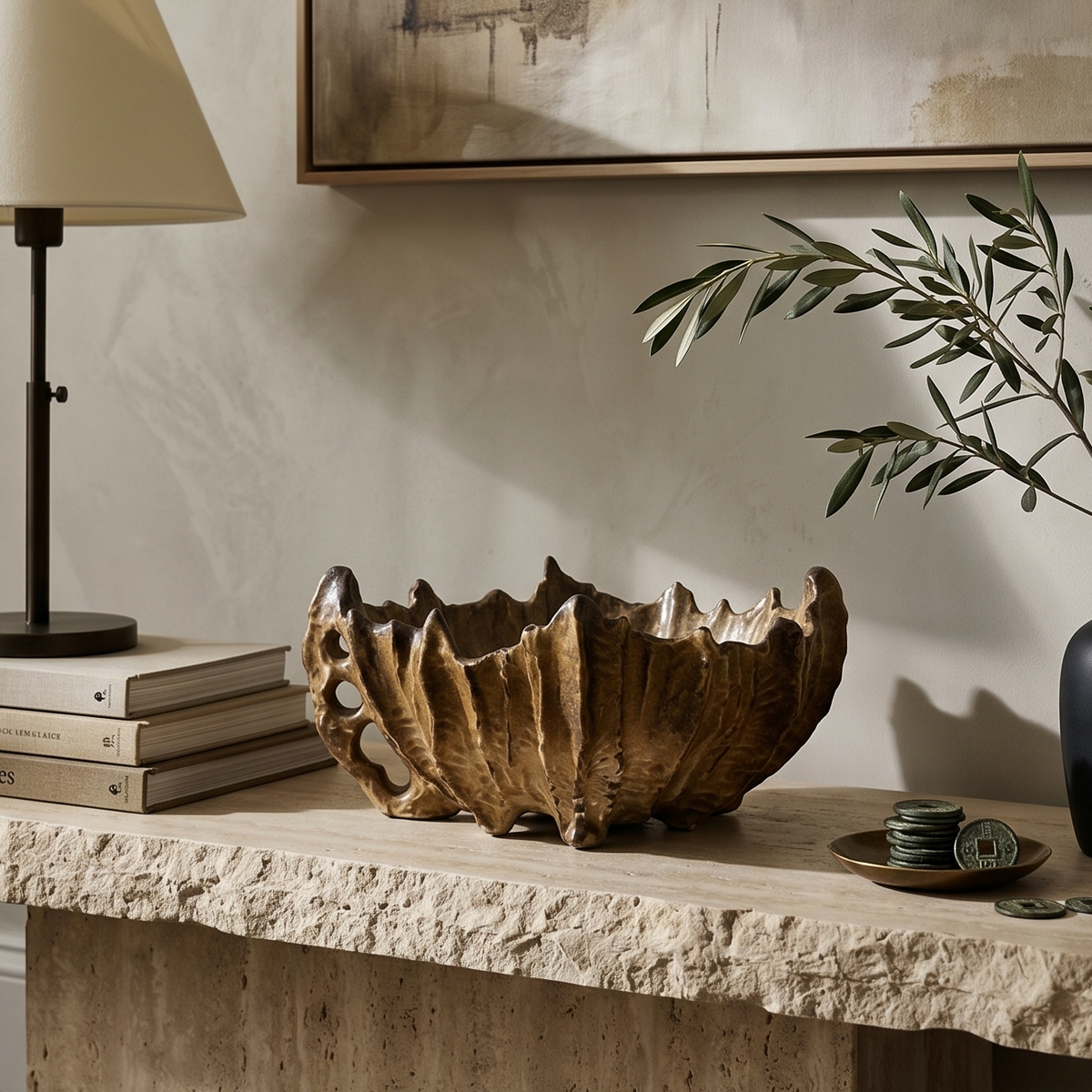 Amber Reef Sculpted Bowl