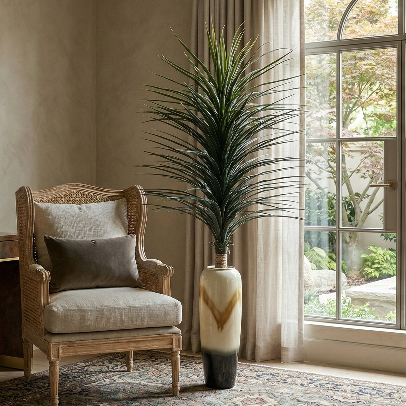 Porcupine Yucca Tall Faux Plant Without Pot