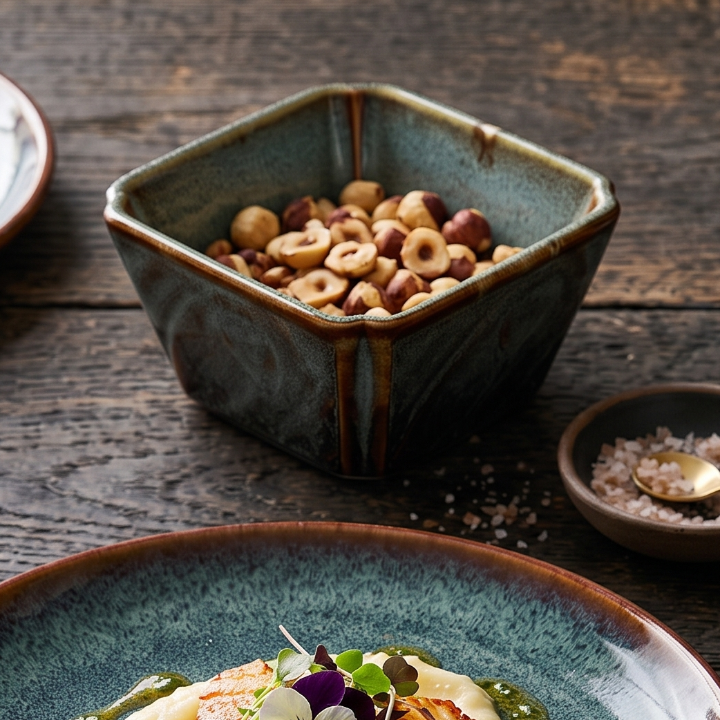 Sage Square Ceramic Condiment Bowl