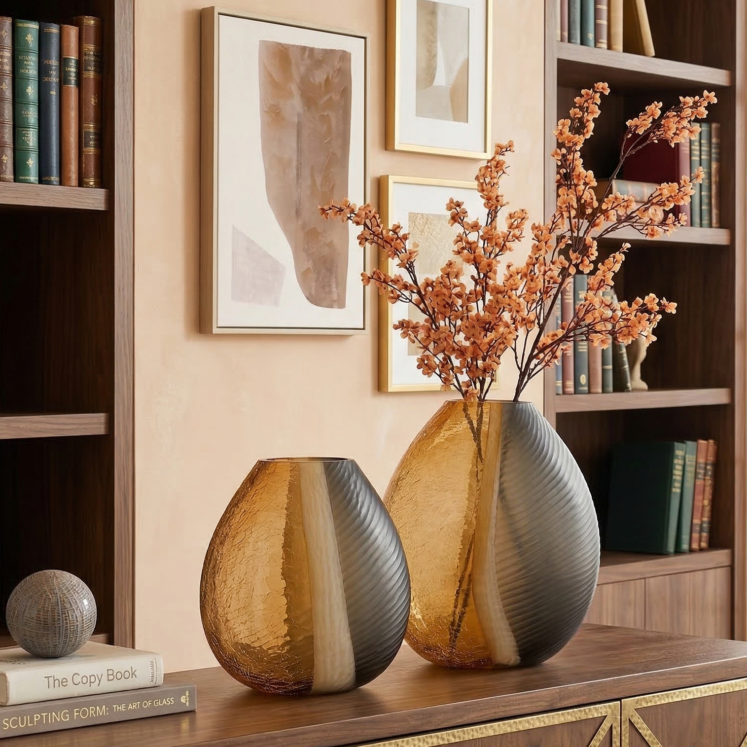 Segmented Ombre Glass Vase (Single)