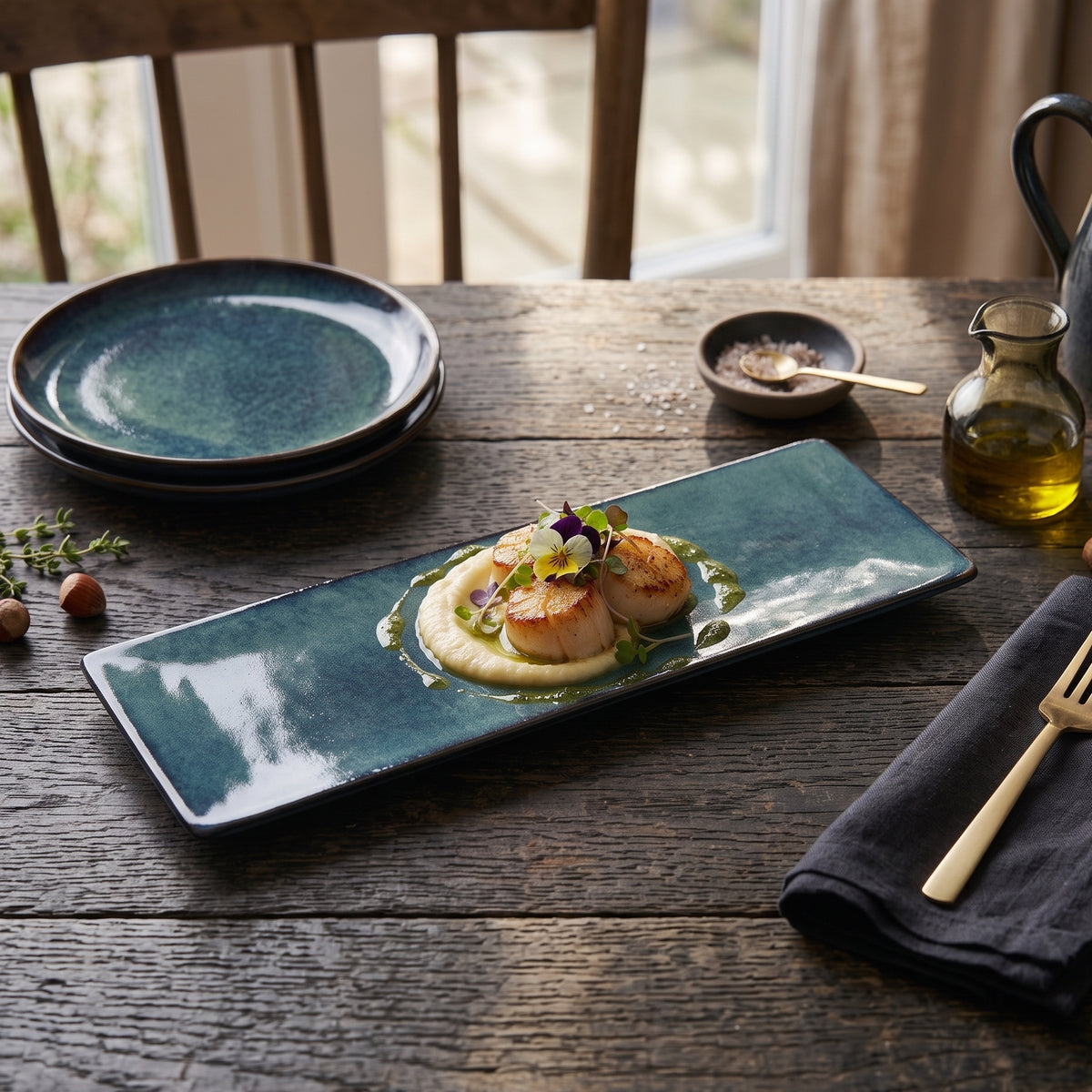 Shoreline Ceramic Sushi Platter