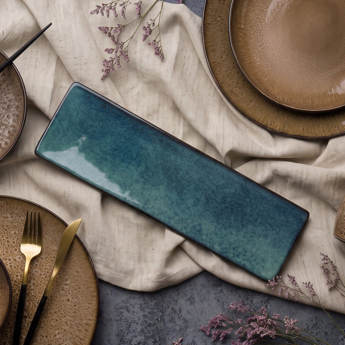 Shoreline Ceramic Sushi Platter