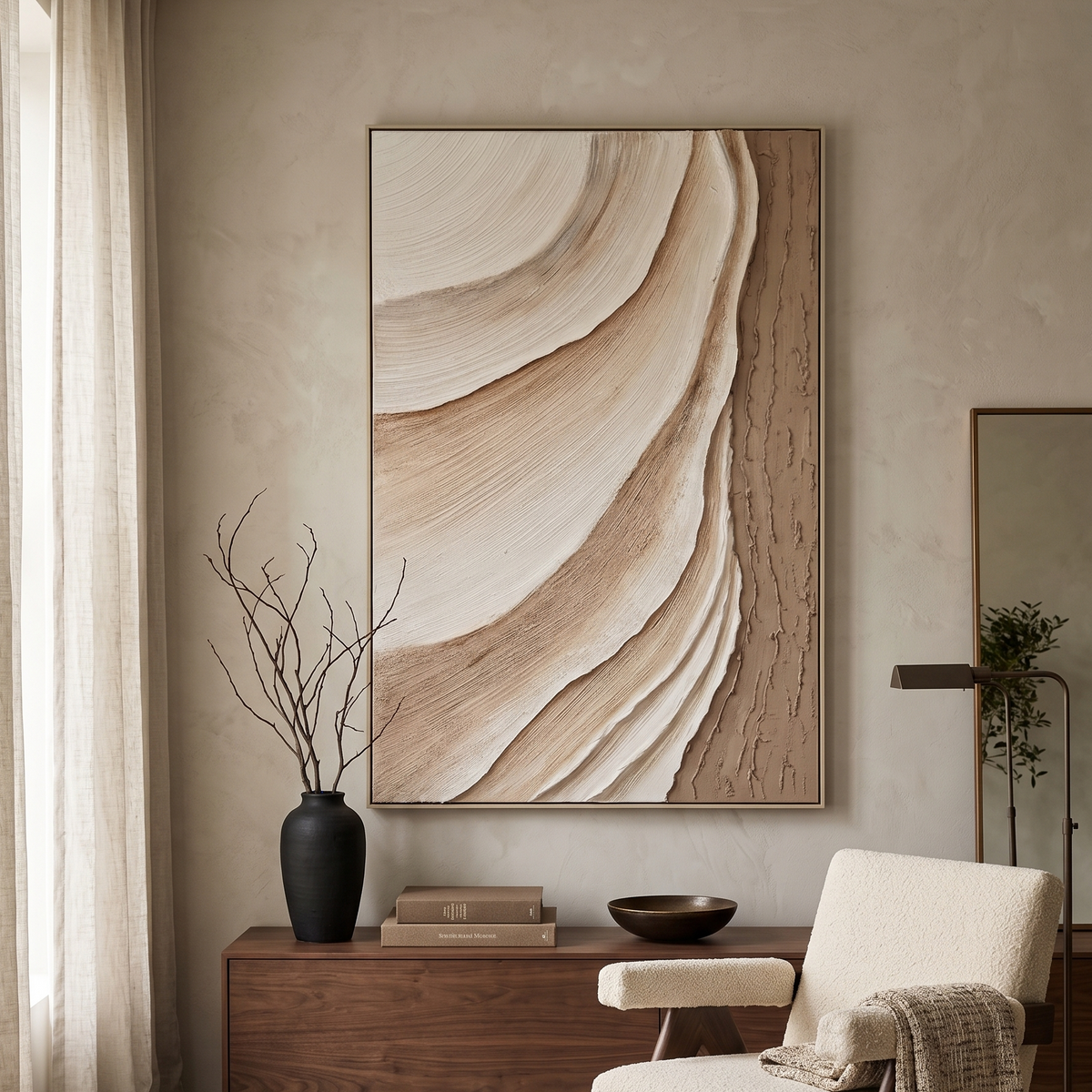 Strata Drift Sculpted Canvas