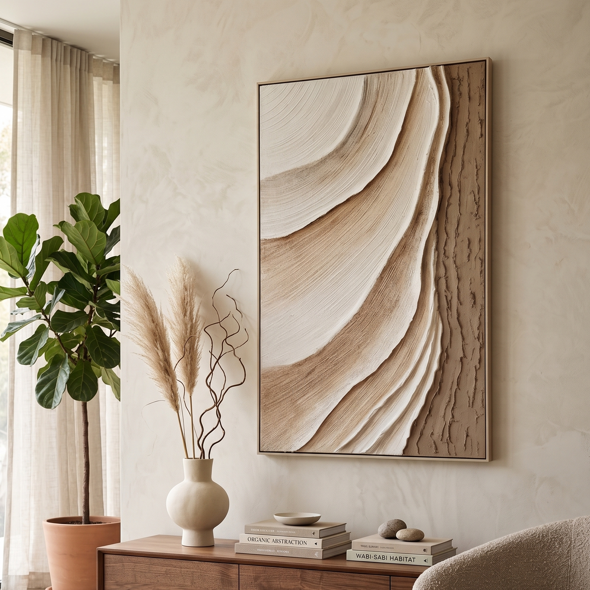 Strata Drift Sculpted Canvas