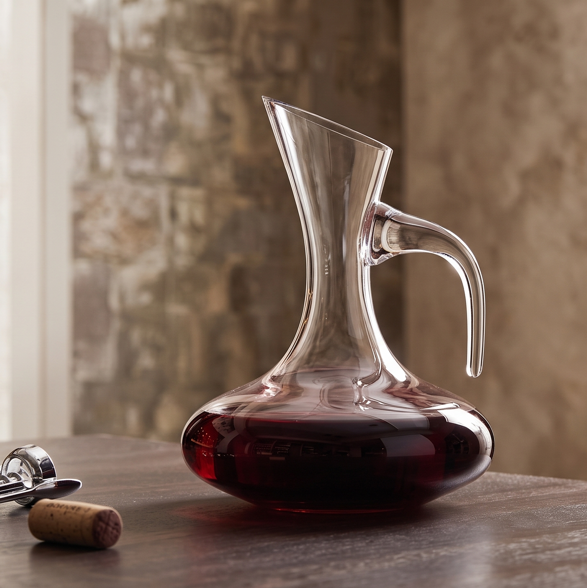 The Swan Wine Decanter with Handle