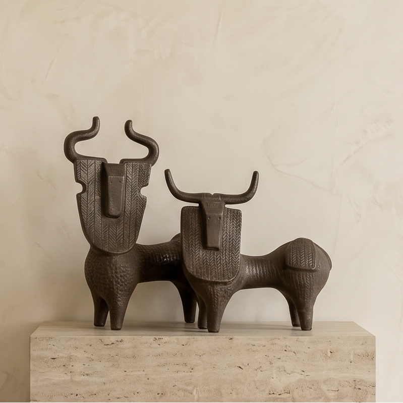 Totem Bull Grand Figurine