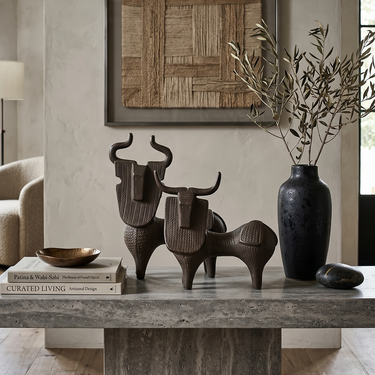 Totem Bull Grand Figurine