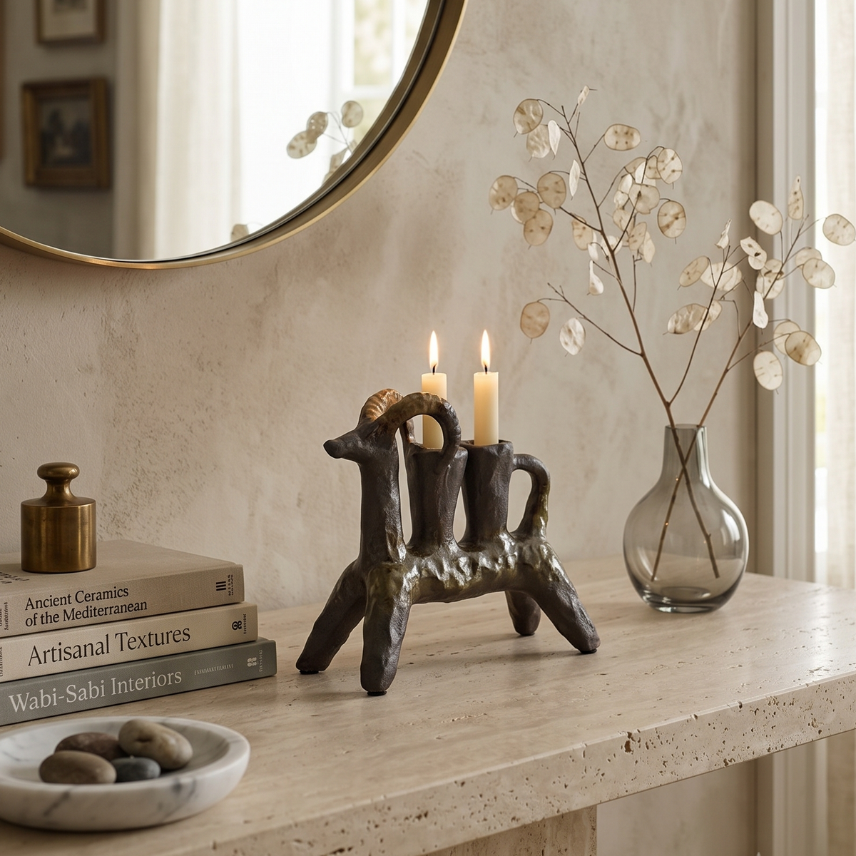 Twin Flame Beast Candle Stand