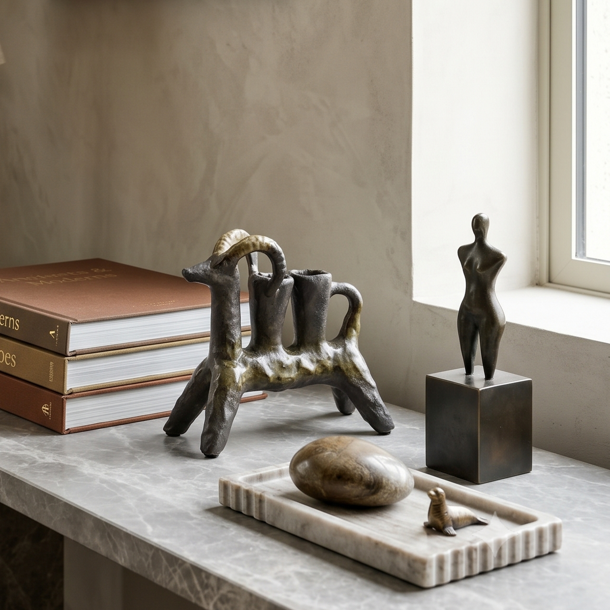 Twin Flame Beast Candle Stand