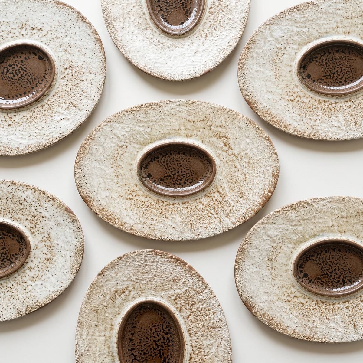 Wabi Stoneware Crater Plate