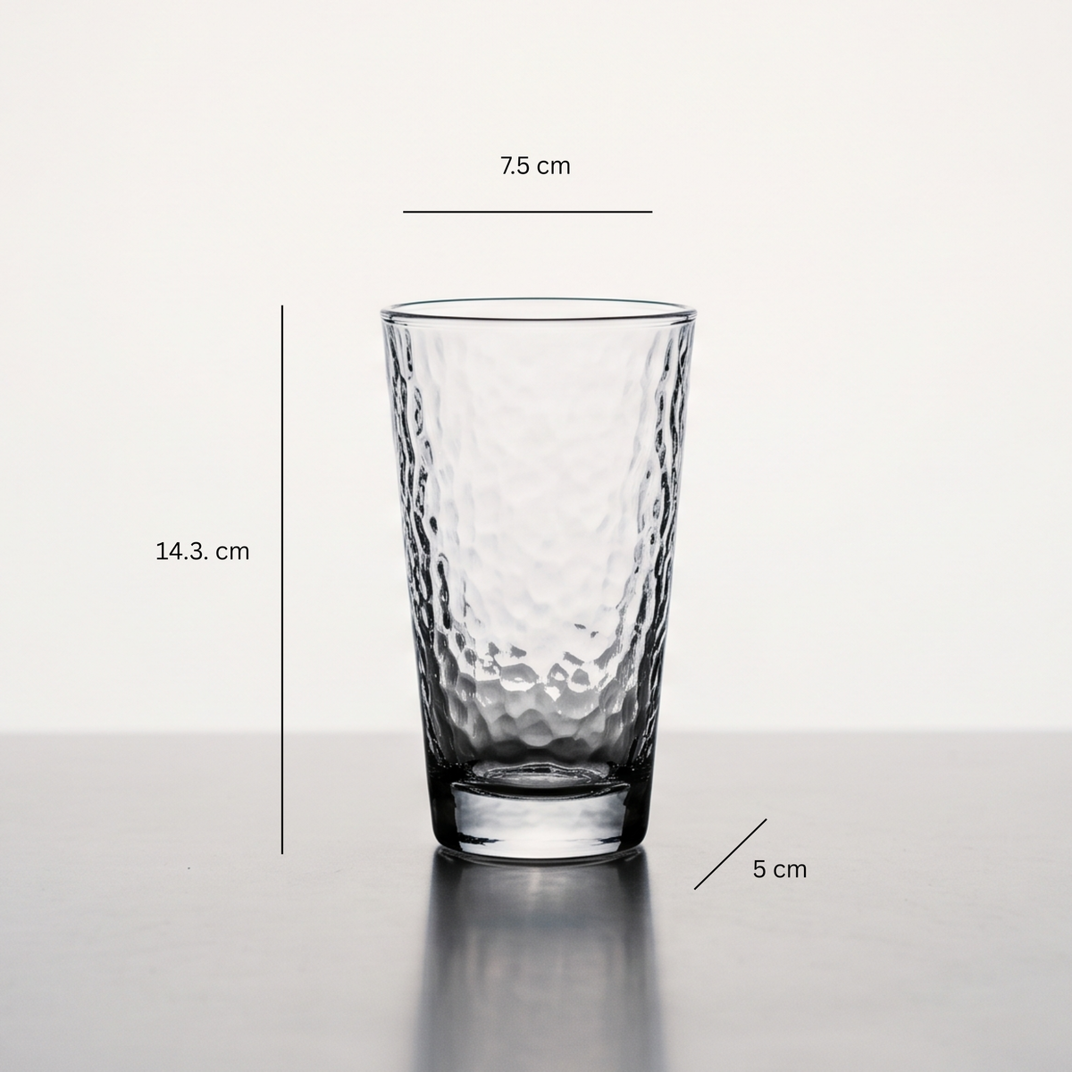 Amé Hammered Highball Glass (Set of 6)
