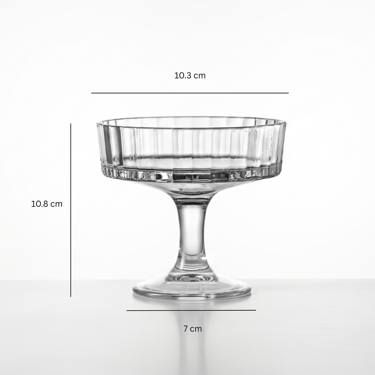 The Gelateria Fluted Dessert Glass (Set of 6)