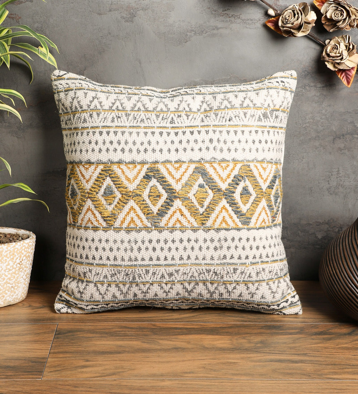 Buy embroidered cushion covers online the knotty rope