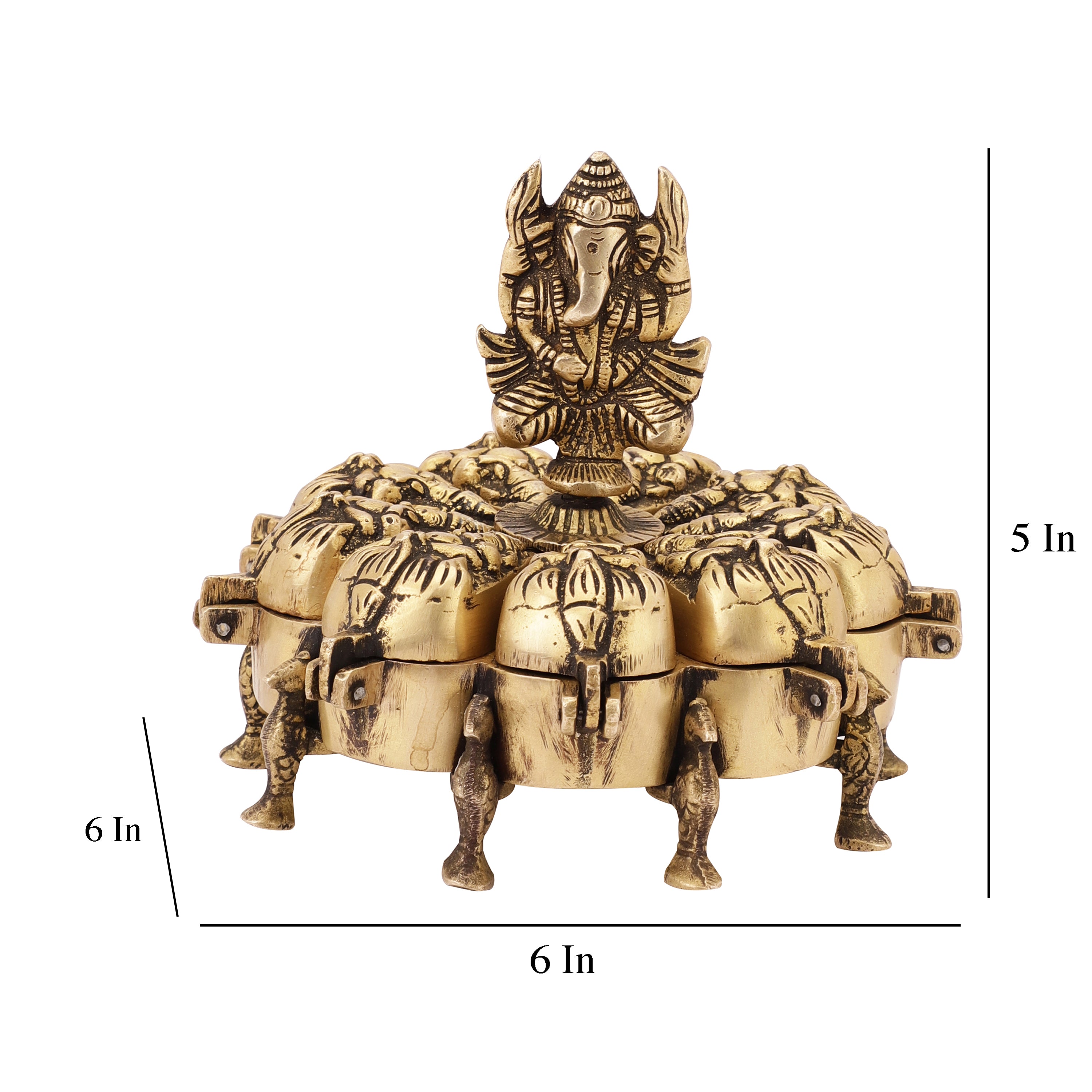 Ganesh Brass Pooja Box