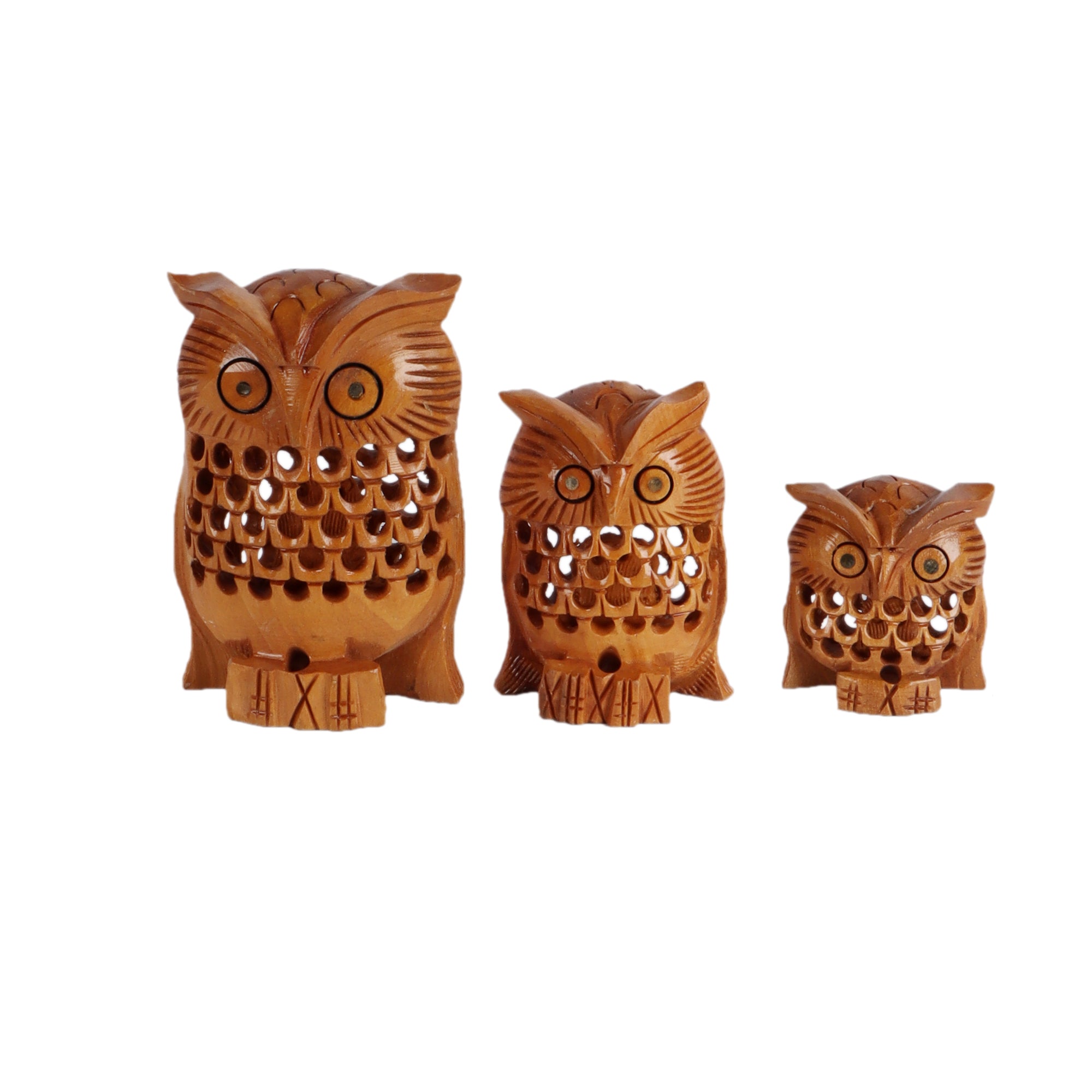 The Little Owl Family (Set of 3)