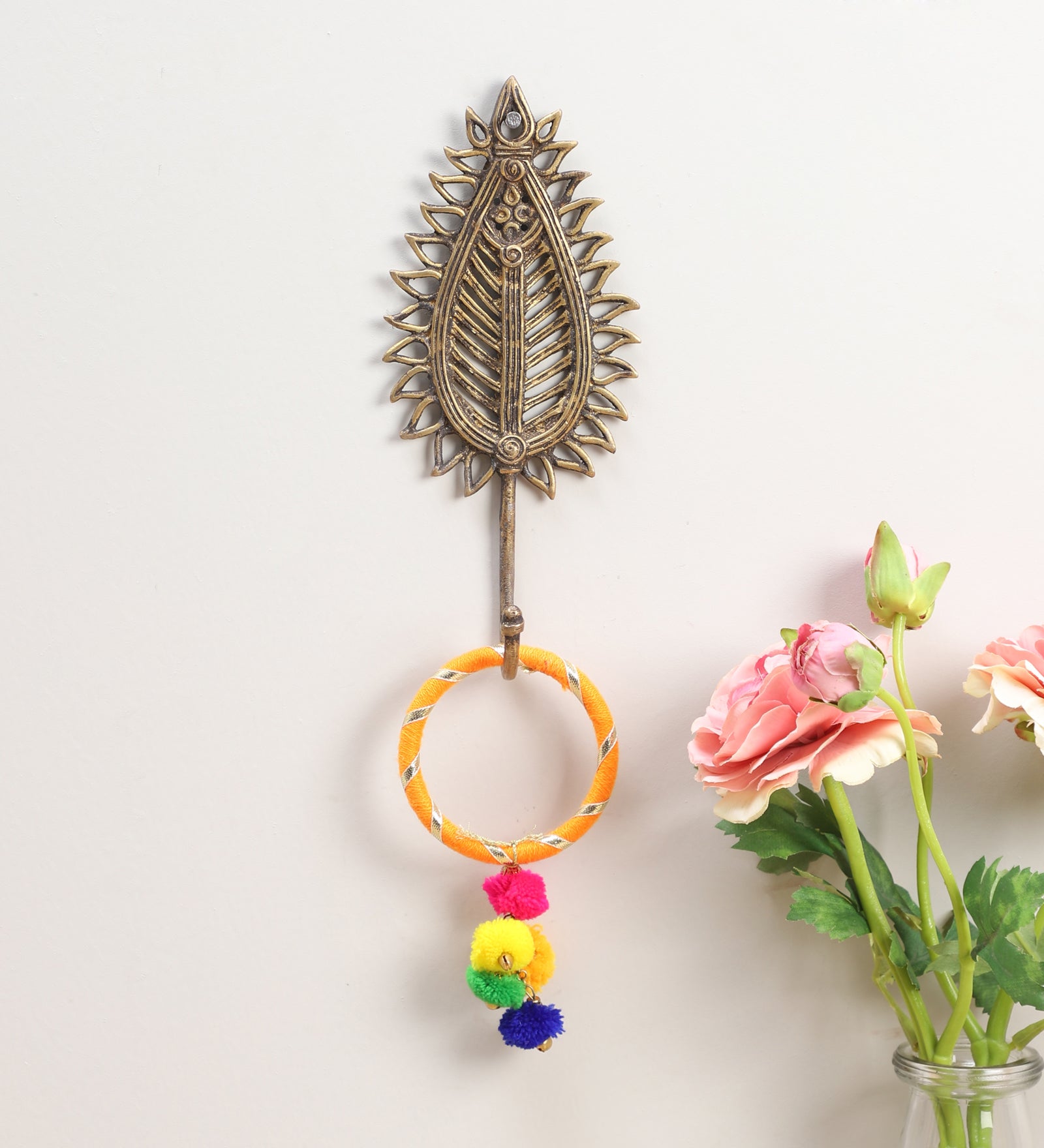 Birch Leaf Brass Key Hanger