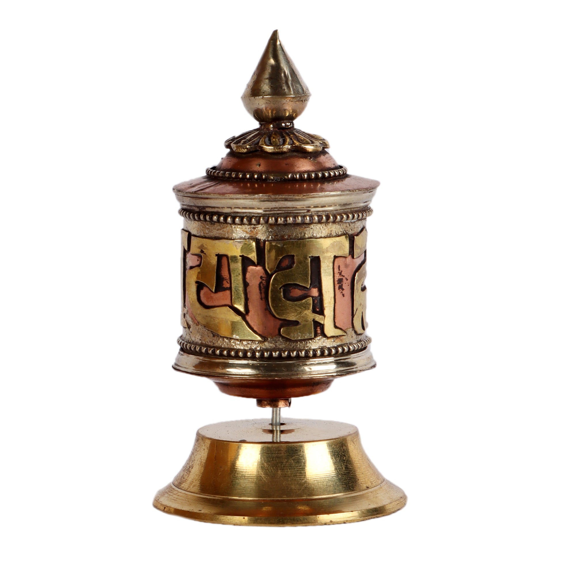 Buddhist Prayer Wheel - Table Top (Single Lineage Text)