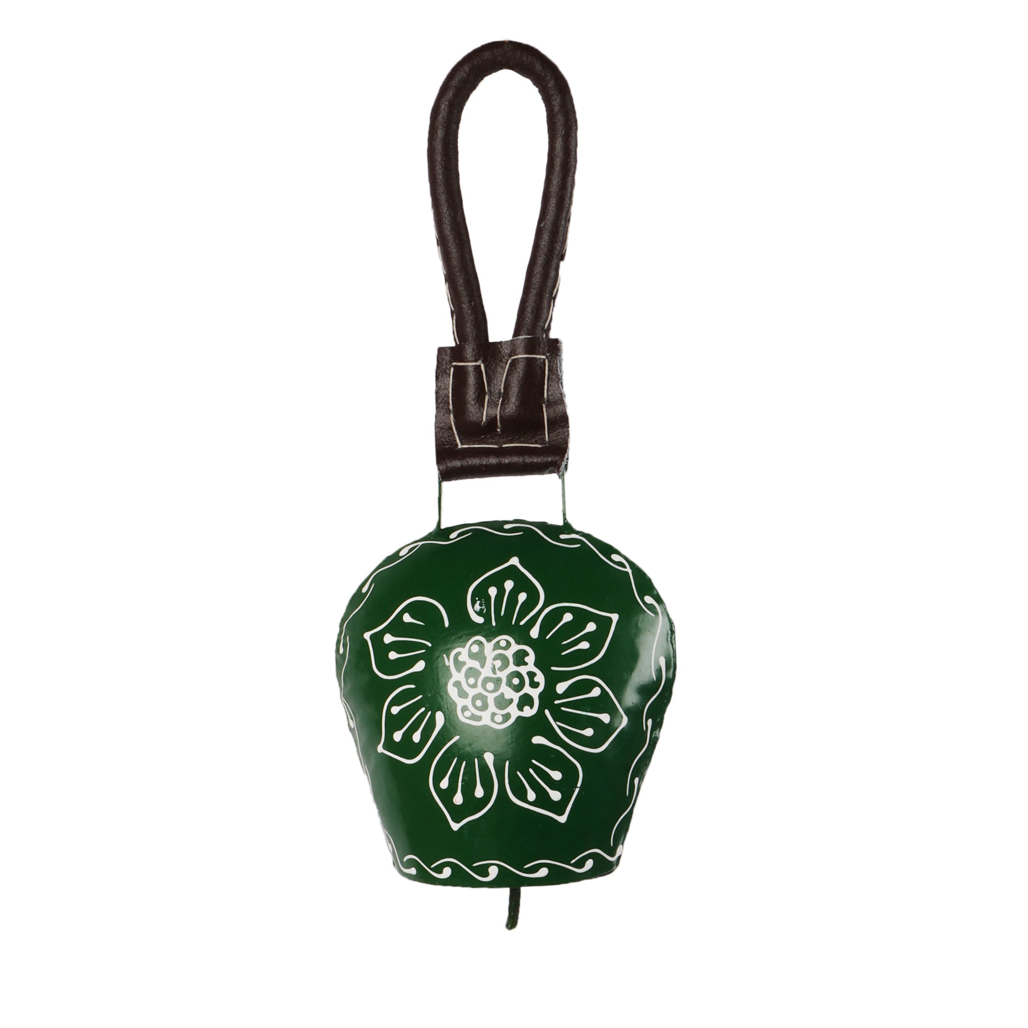 Hand Painted Cow Bell (Green)